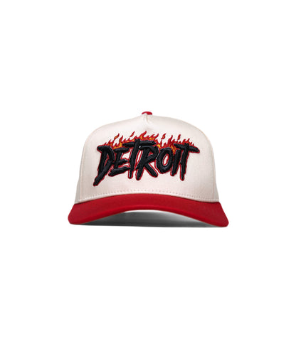 DETROIT RED FLAME HAT (LIMITED DROP) – – Dead Threads Apparel