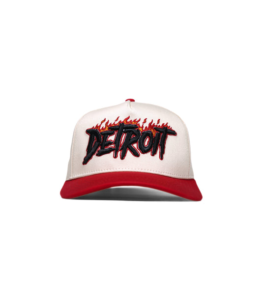DETROIT RED FLAME HAT (LIMITED DROP) – – Dead Threads Apparel