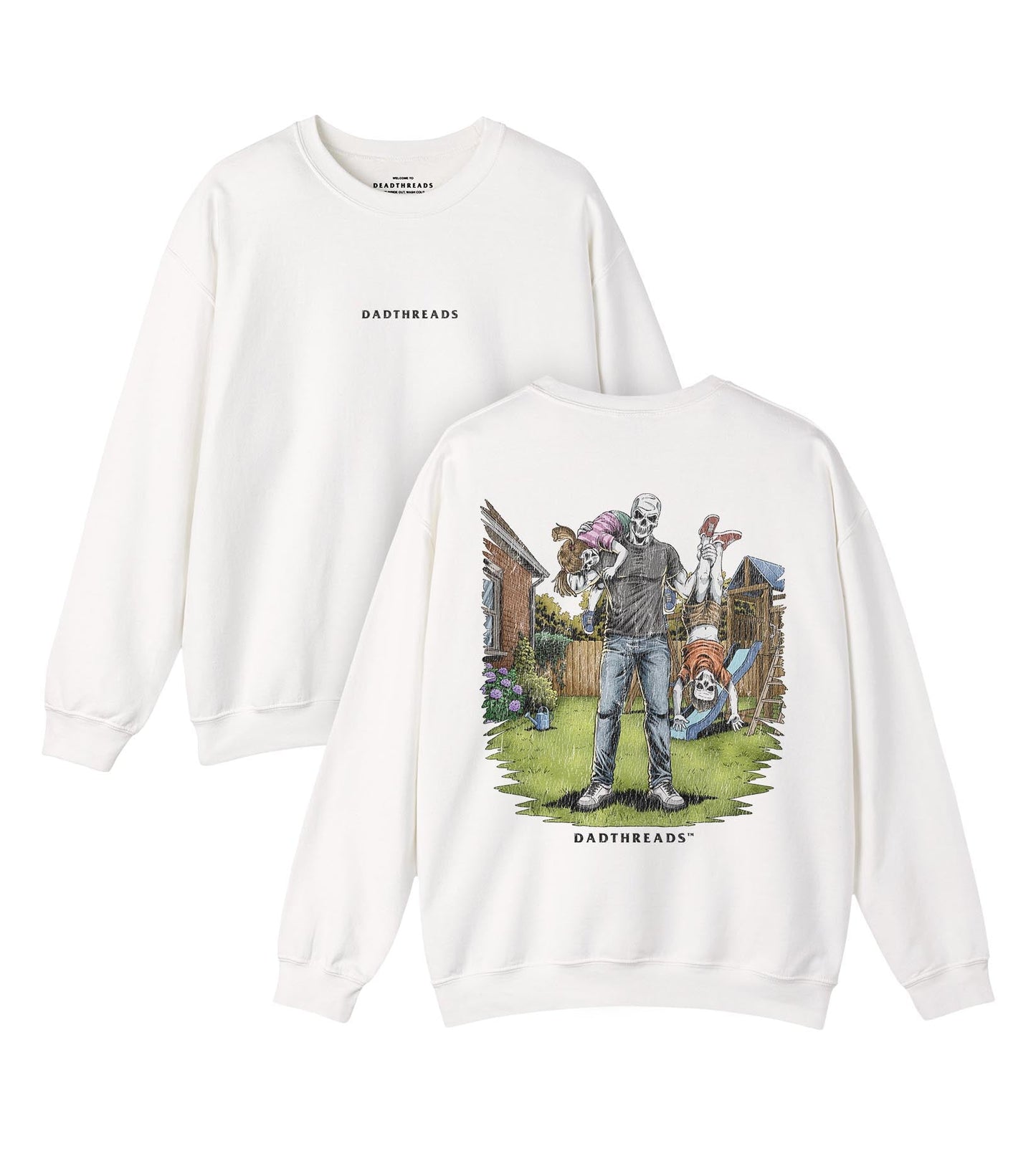 DIEHARD DAD - “DT ESSENTIAL" CREWNECK SWEATSHIRT – Sweatshirt – Dead Threads Apparel