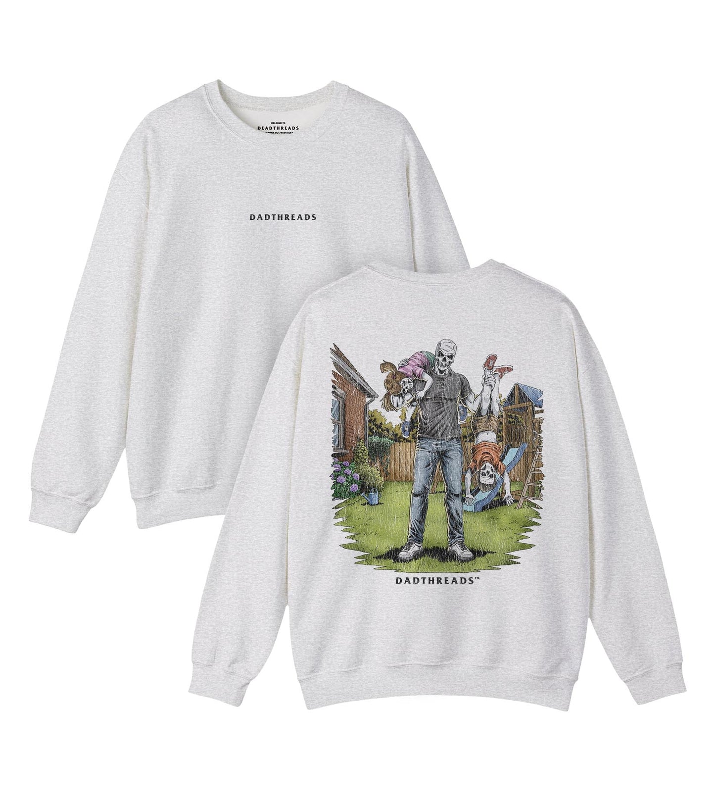 DIEHARD DAD - “DT ESSENTIAL" CREWNECK SWEATSHIRT – Sweatshirt – Dead Threads Apparel