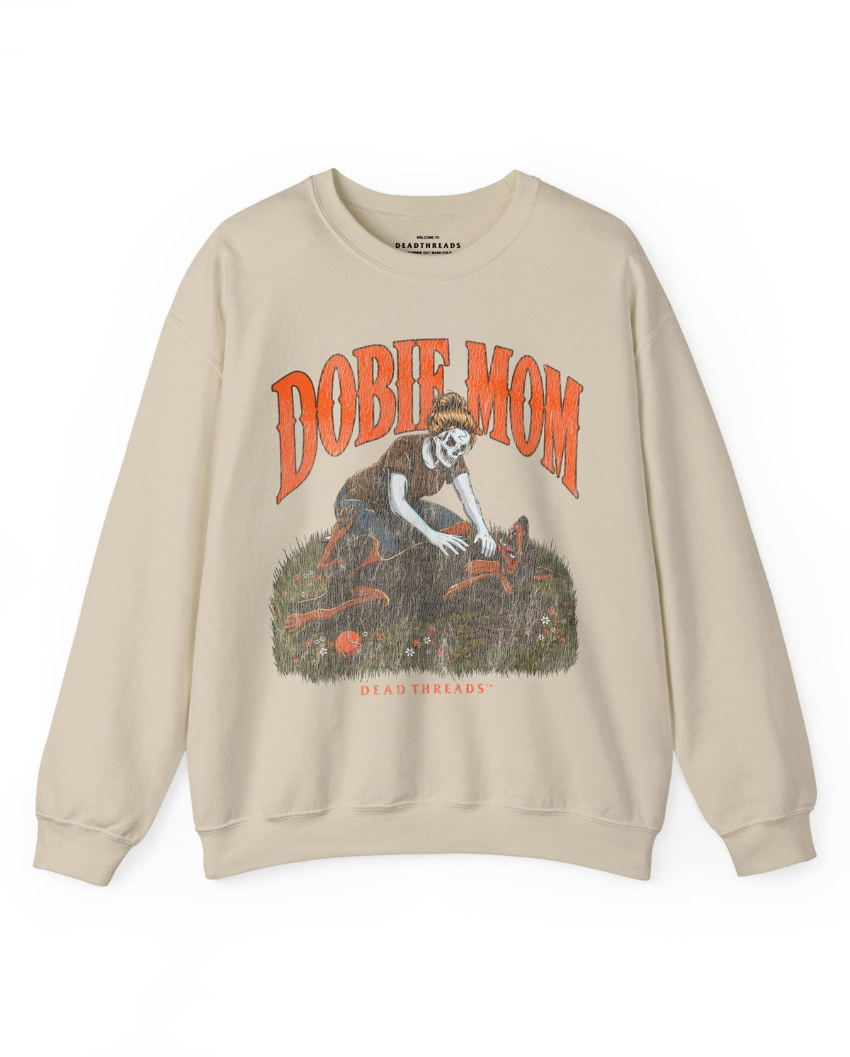 DOBIE MOM - CREWNECK SWEATSHIRT – Sweatshirt – Dead Threads Apparel