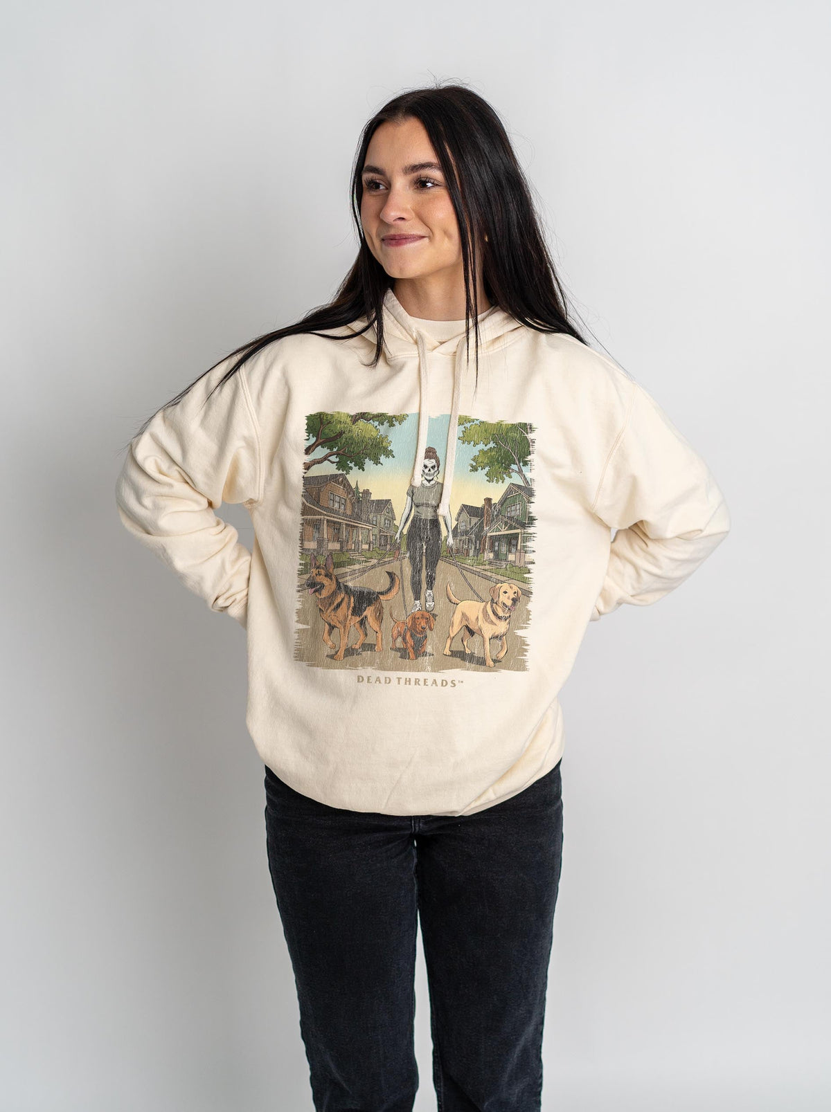 DOG WALKER (FEMALE) - LIGHTWEIGHT HOODIE – Lightweight – Dead Threads Apparel