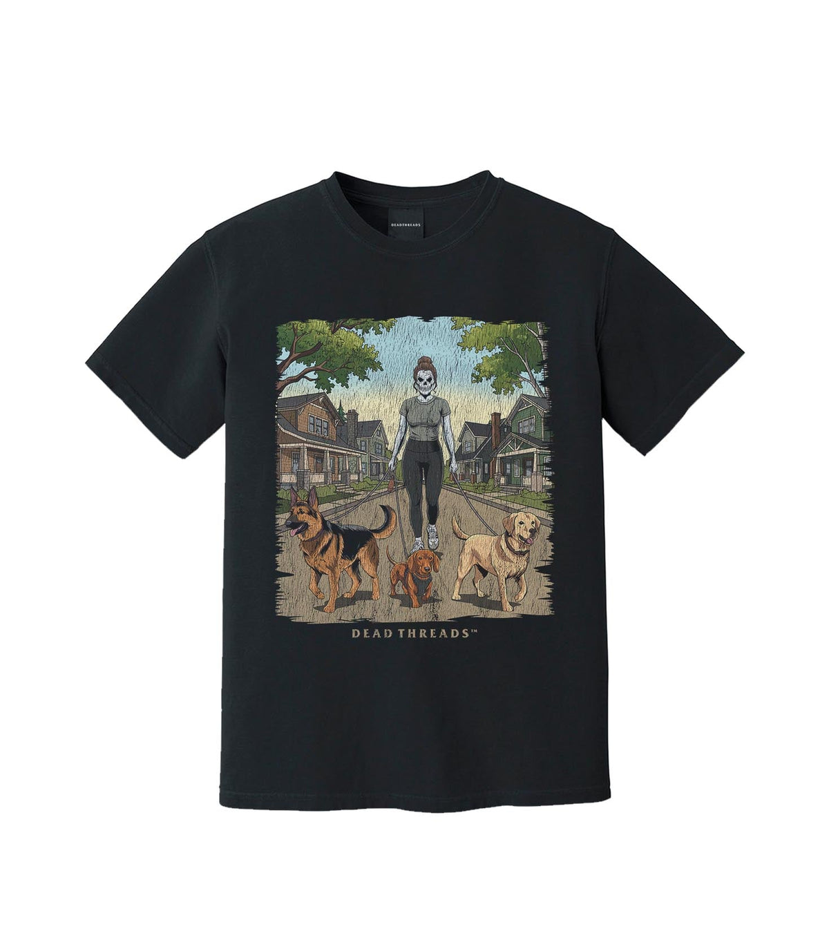 DOG WALKER (FEMALE) – T-Shirt – Dead Threads Apparel