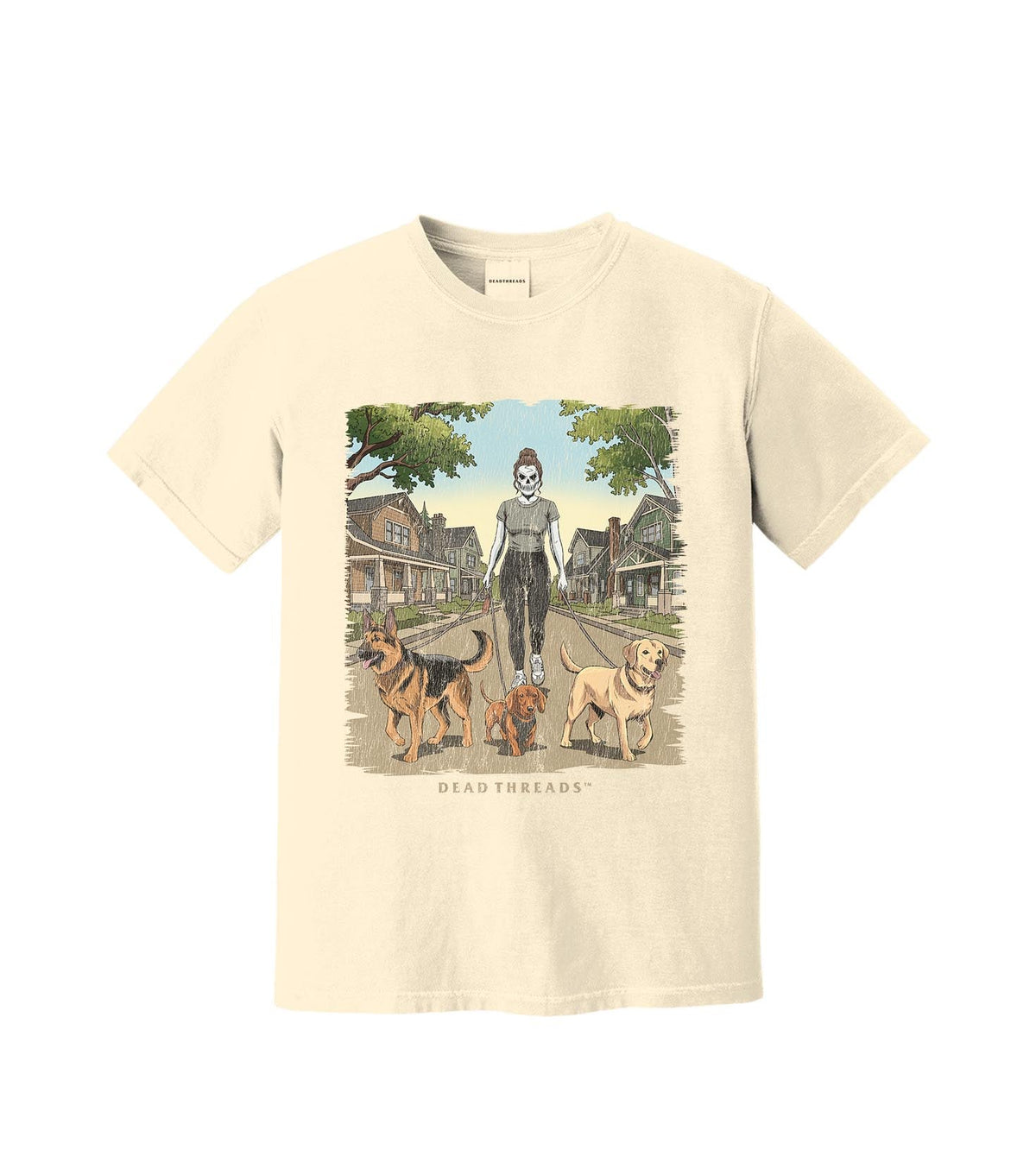 DOG WALKER (FEMALE) – T-Shirt – Dead Threads Apparel