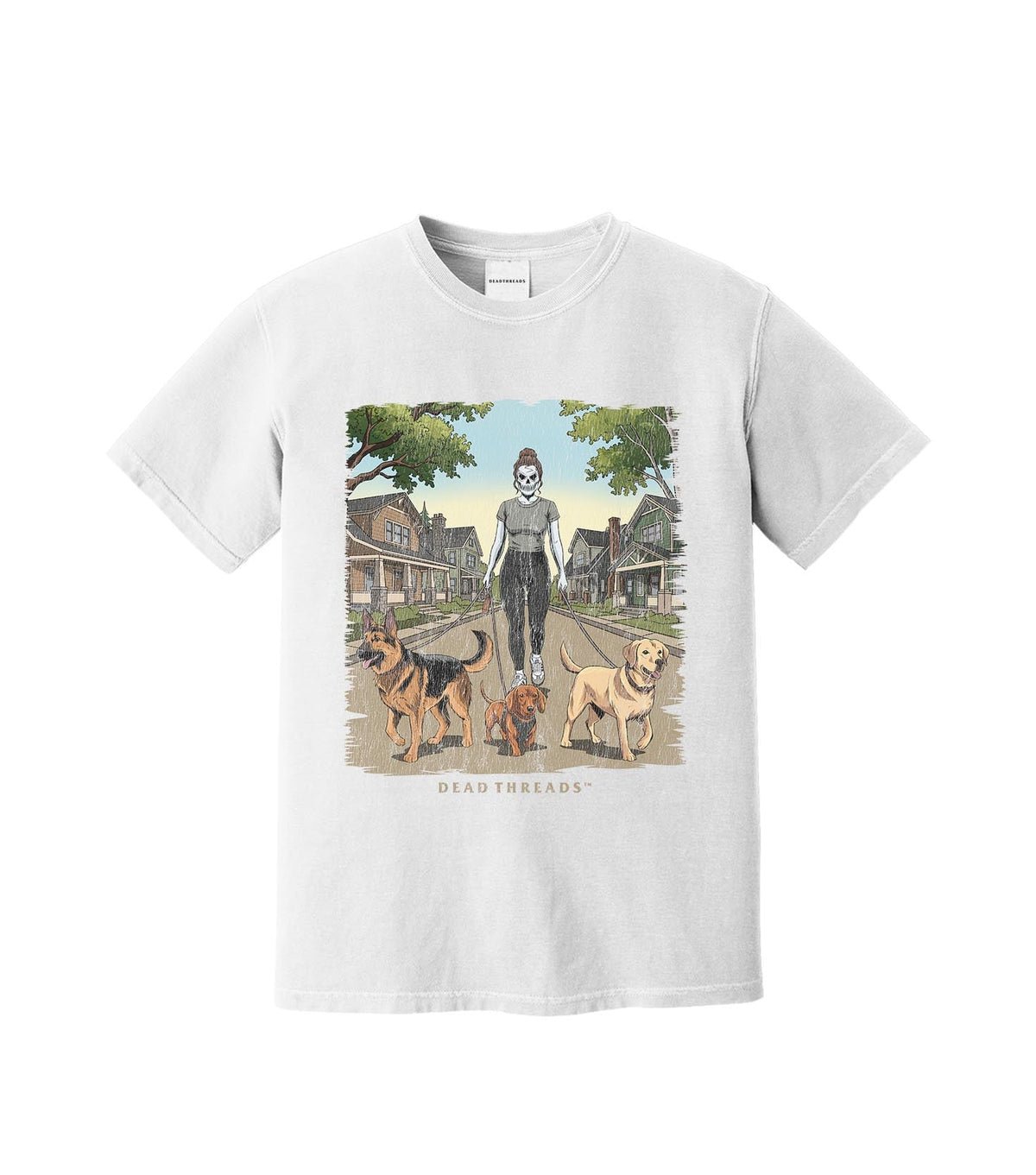 DOG WALKER (FEMALE) – T-Shirt – Dead Threads Apparel