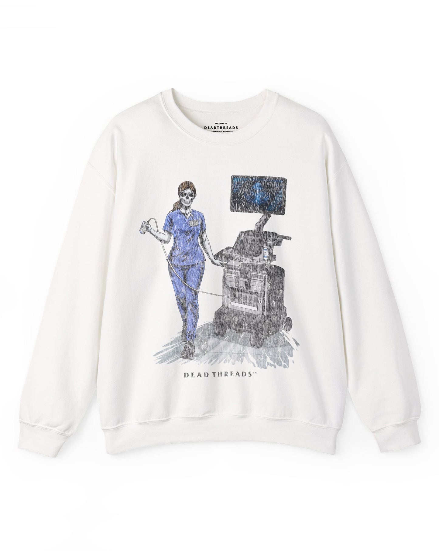 DOPPLER OF THE DEAD CREWNECK SWEATSHIRT – Sweatshirt – Dead Threads Apparel