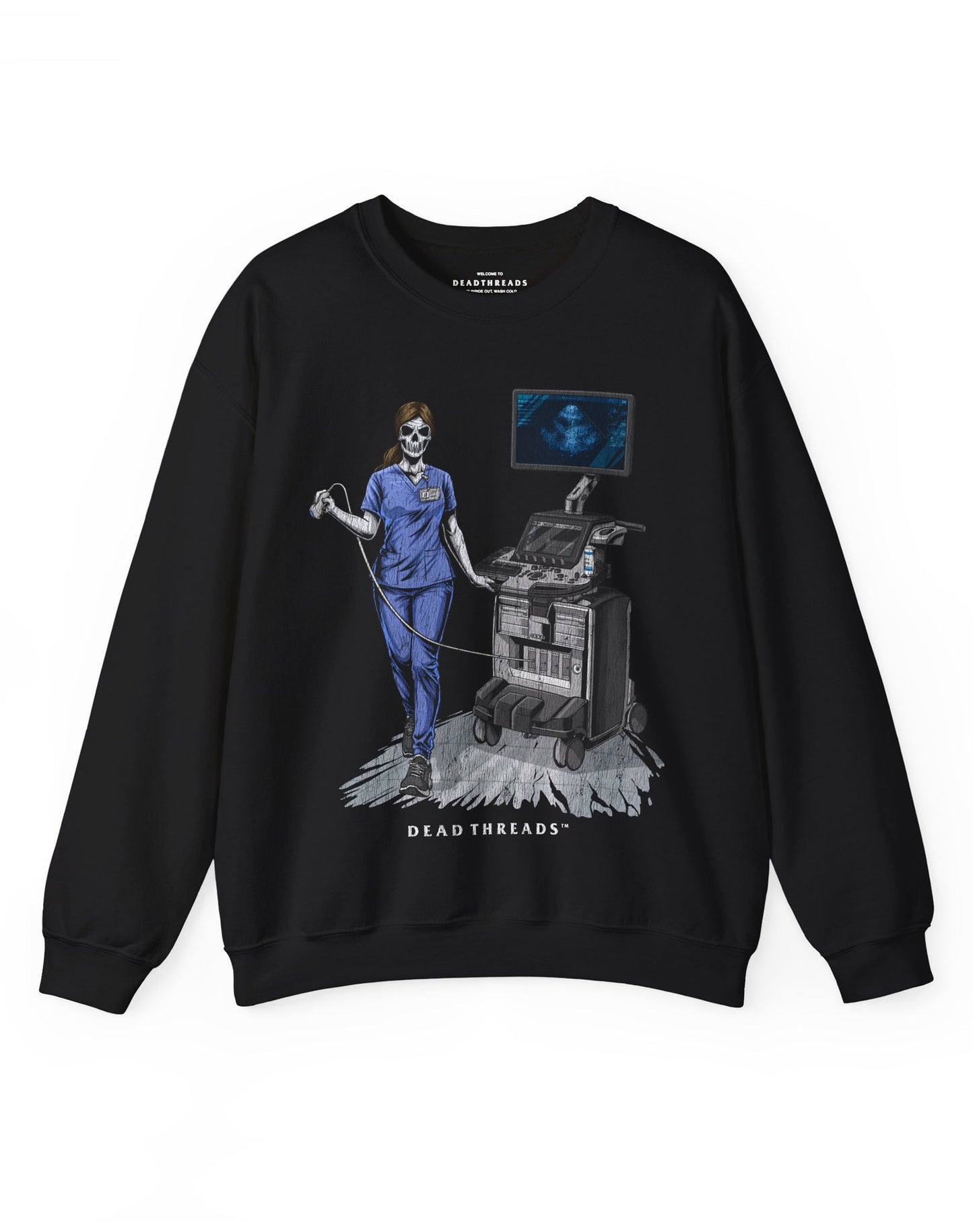 DOPPLER OF THE DEAD CREWNECK SWEATSHIRT – Sweatshirt – Dead Threads Apparel