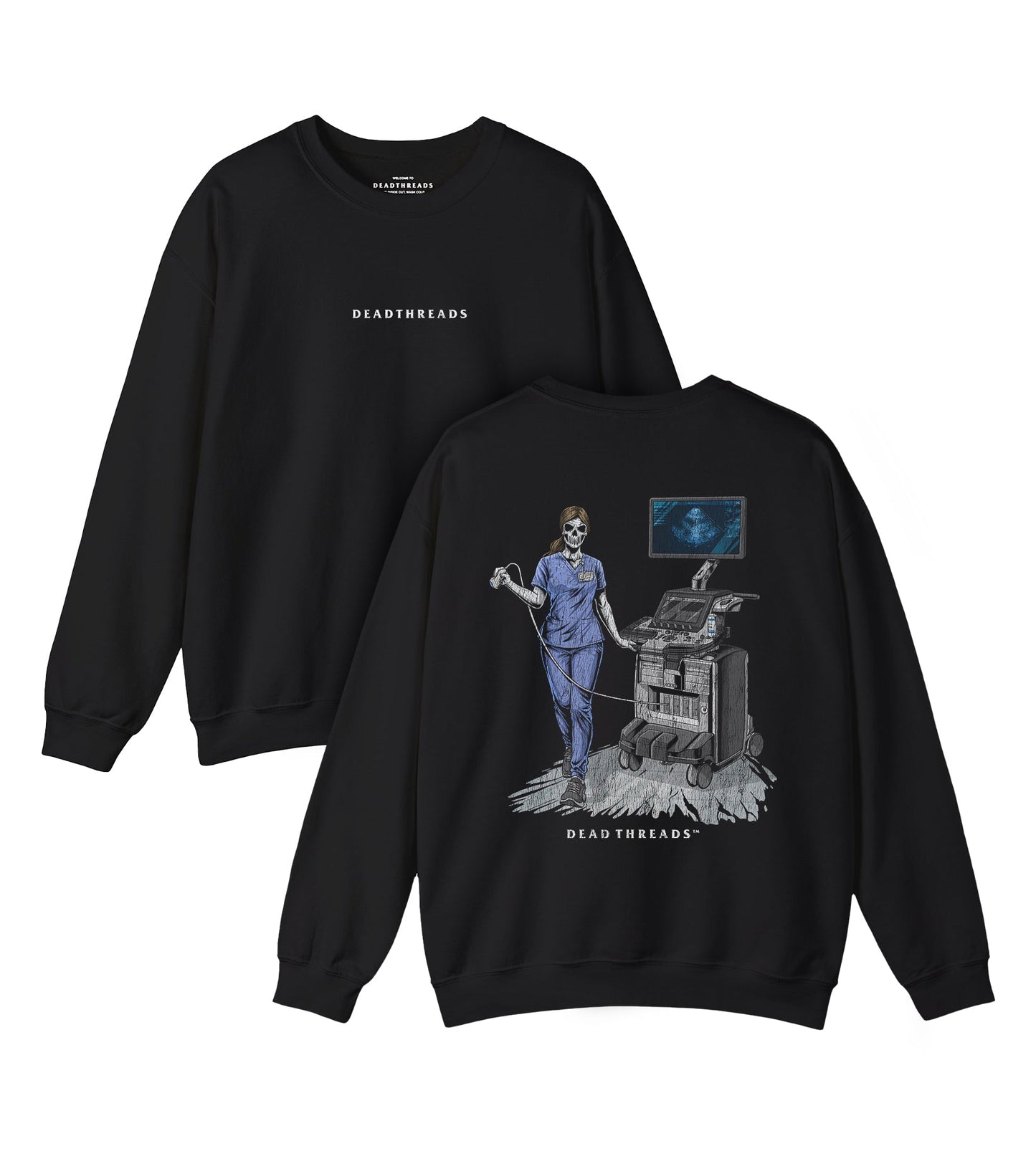 DOPPLER OF THE DEAD - “DT ESSENTIAL" CREWNECK SWEATSHIRT – Sweatshirt – Dead Threads Apparel