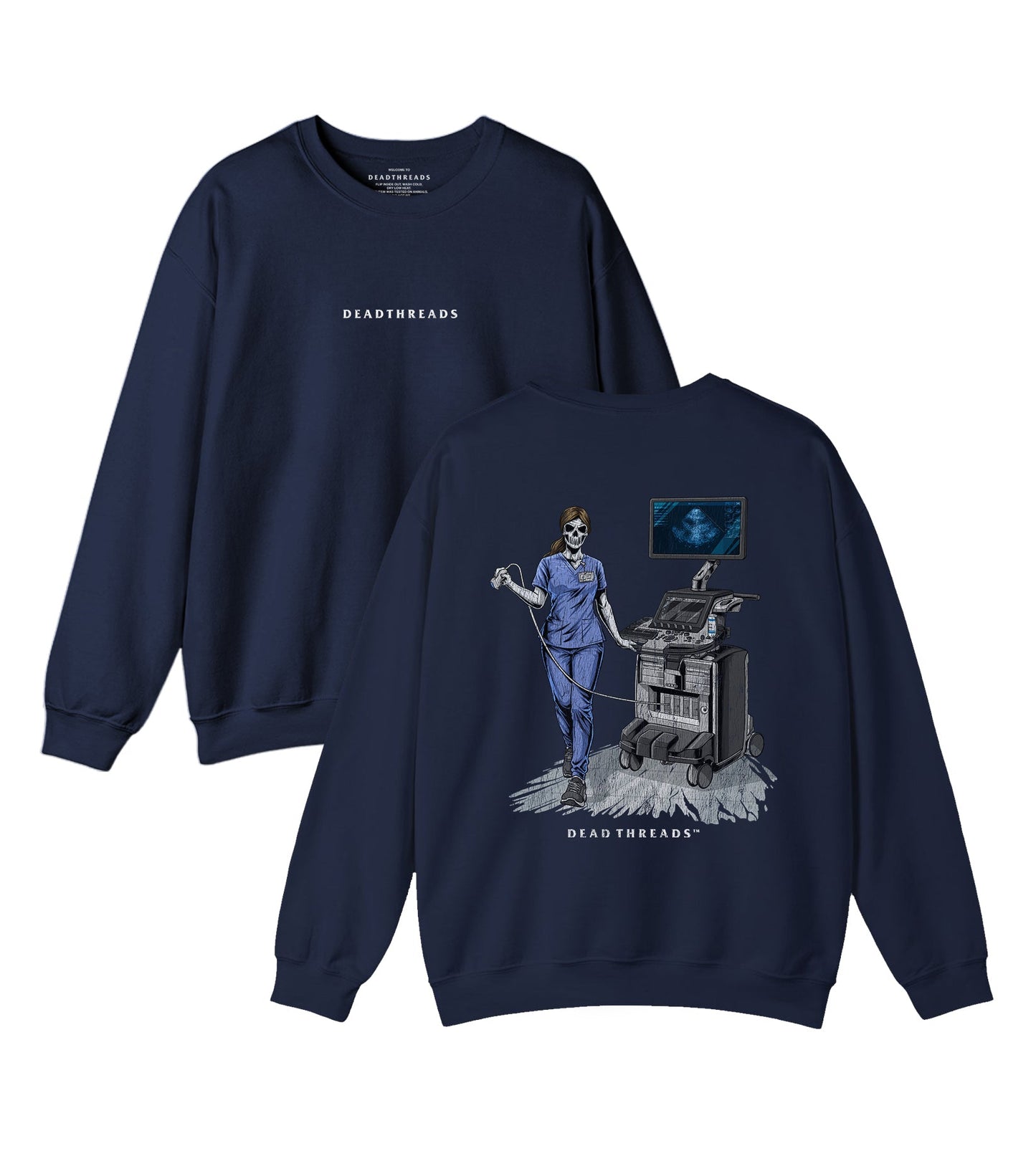 DOPPLER OF THE DEAD - “DT ESSENTIAL" CREWNECK SWEATSHIRT – Sweatshirt – Dead Threads Apparel