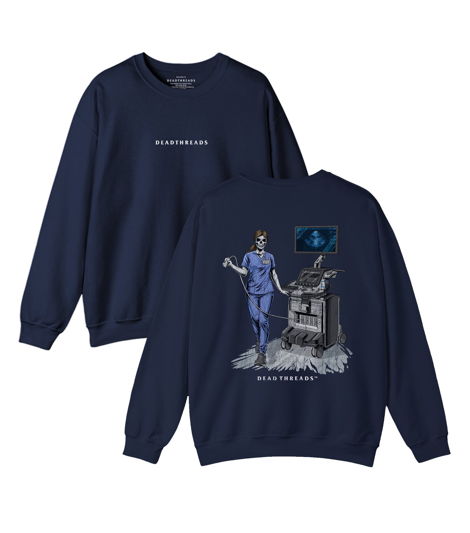 DOPPLER OF THE DEAD - “DT ESSENTIAL" CREWNECK SWEATSHIRT – Sweatshirt – Dead Threads Apparel