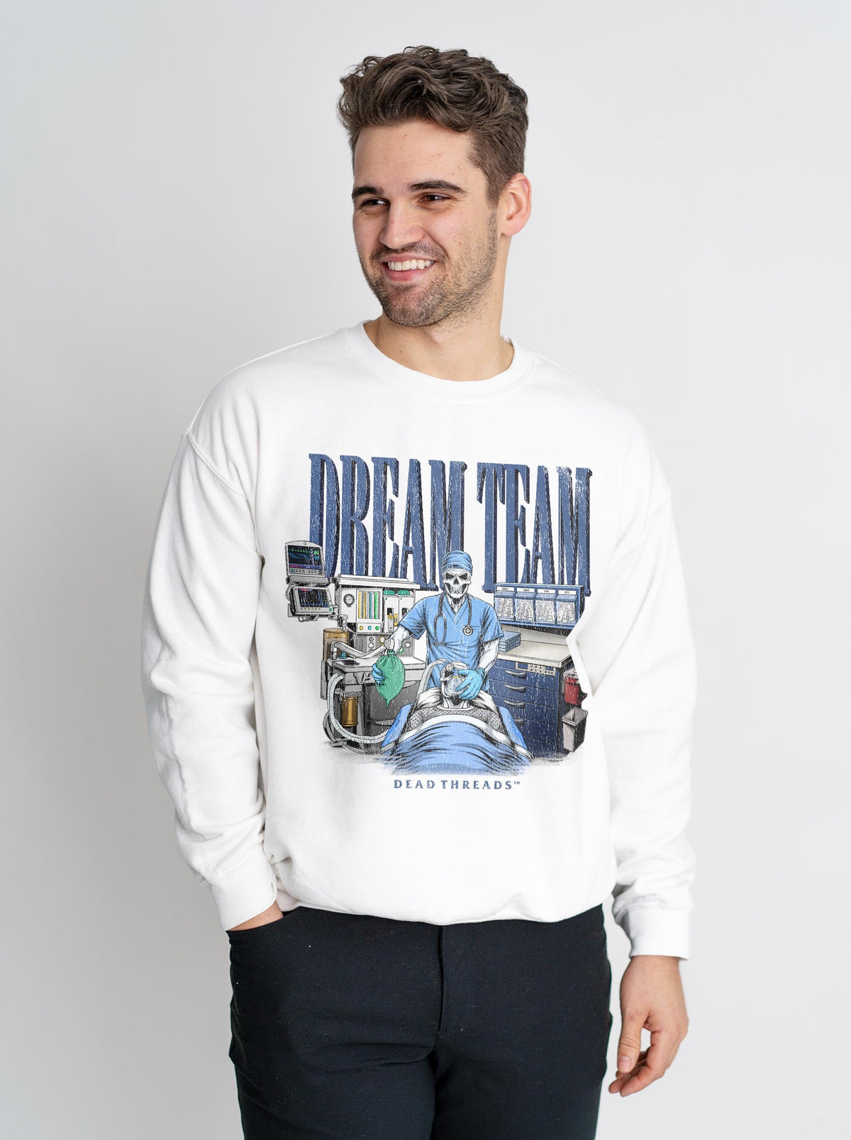 DREAM TEAM - CREWNECK SWEATSHIRT – Sweatshirt – Dead Threads Apparel