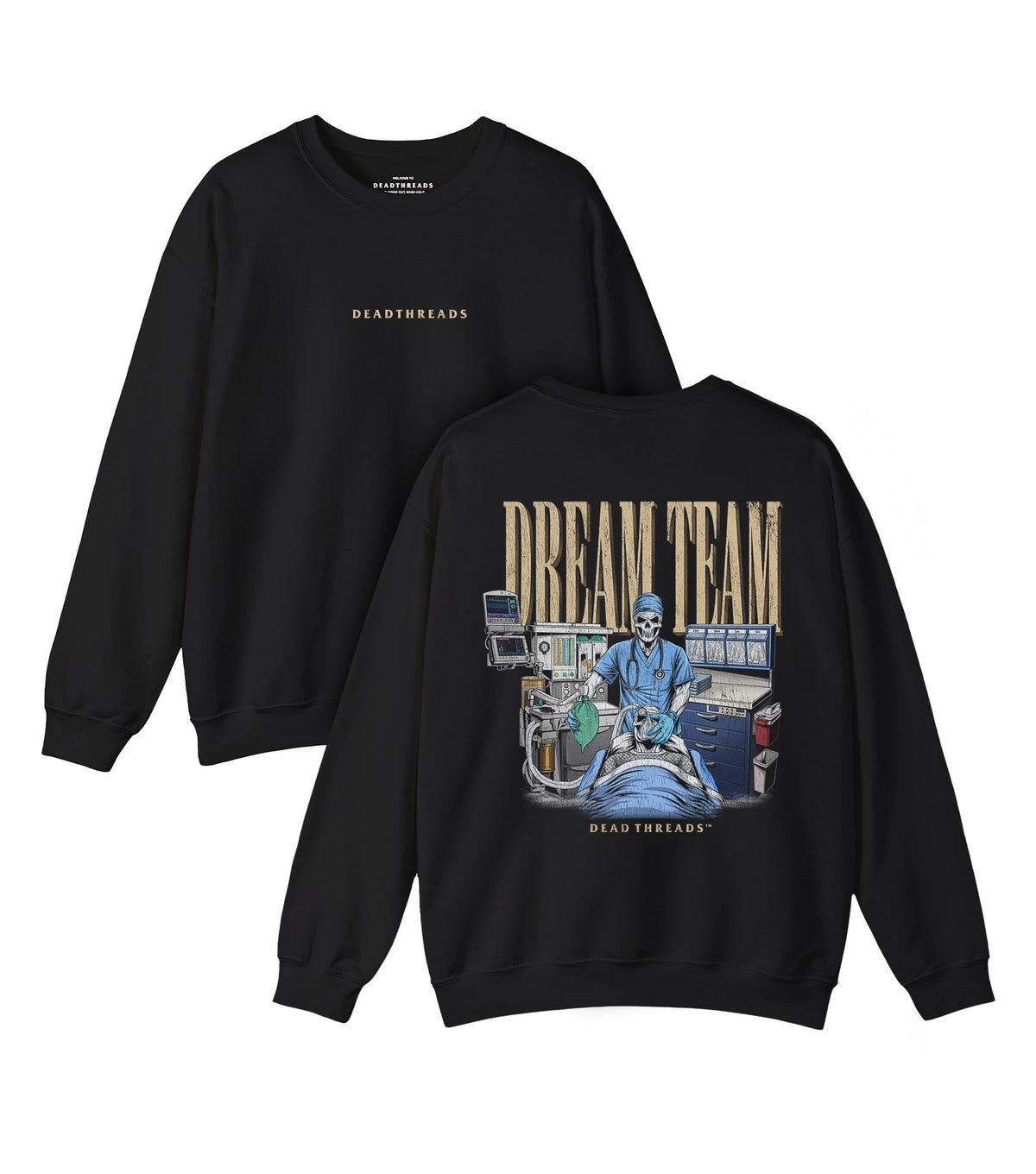 DREAM TEAM - “DT ESSENTIAL" CREWNECK SWEATSHIRT – Sweatshirt – Dead Threads Apparel