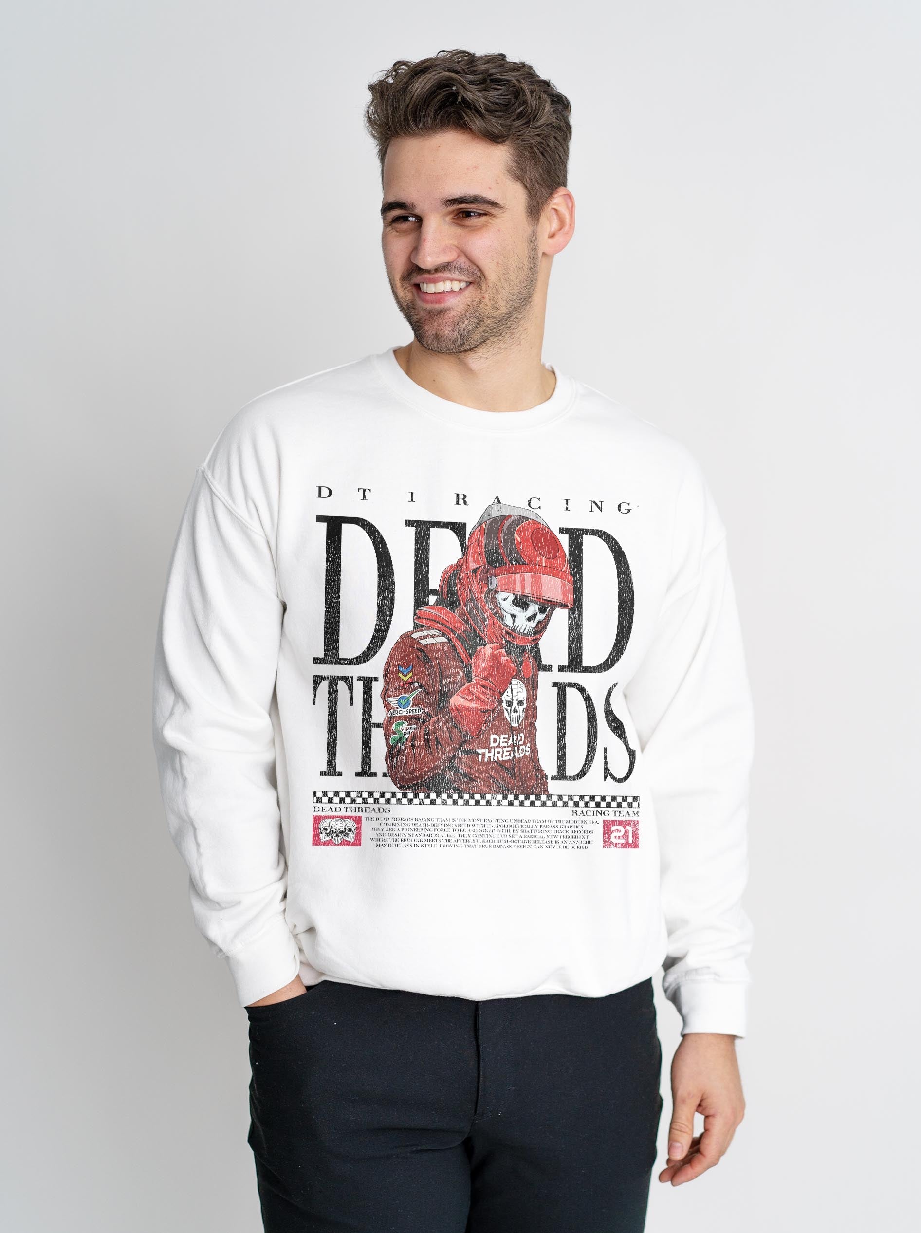 DT 1 RACING - CREWNECK SWEATSHIRT – Sweatshirt – Dead Threads Apparel
