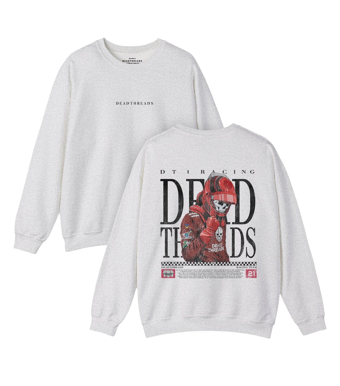 DT 1 RACING - “DT ESSENTIAL" CREWNECK SWEATSHIRT – Sweatshirt – Dead Threads Apparel