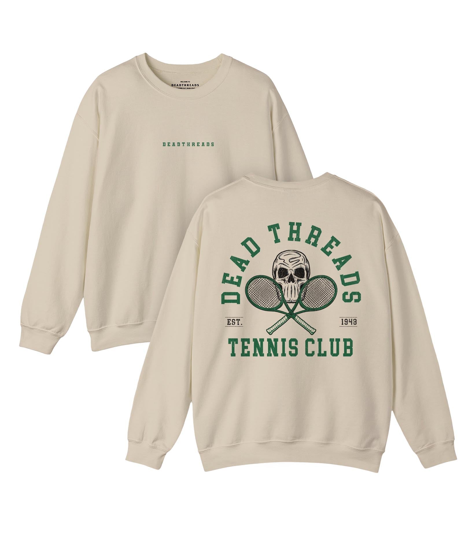DT TENNIS CLUB - “DT ESSENTIAL" CREWNECK SWEATSHIRT – Sweatshirt – Dead Threads Apparel