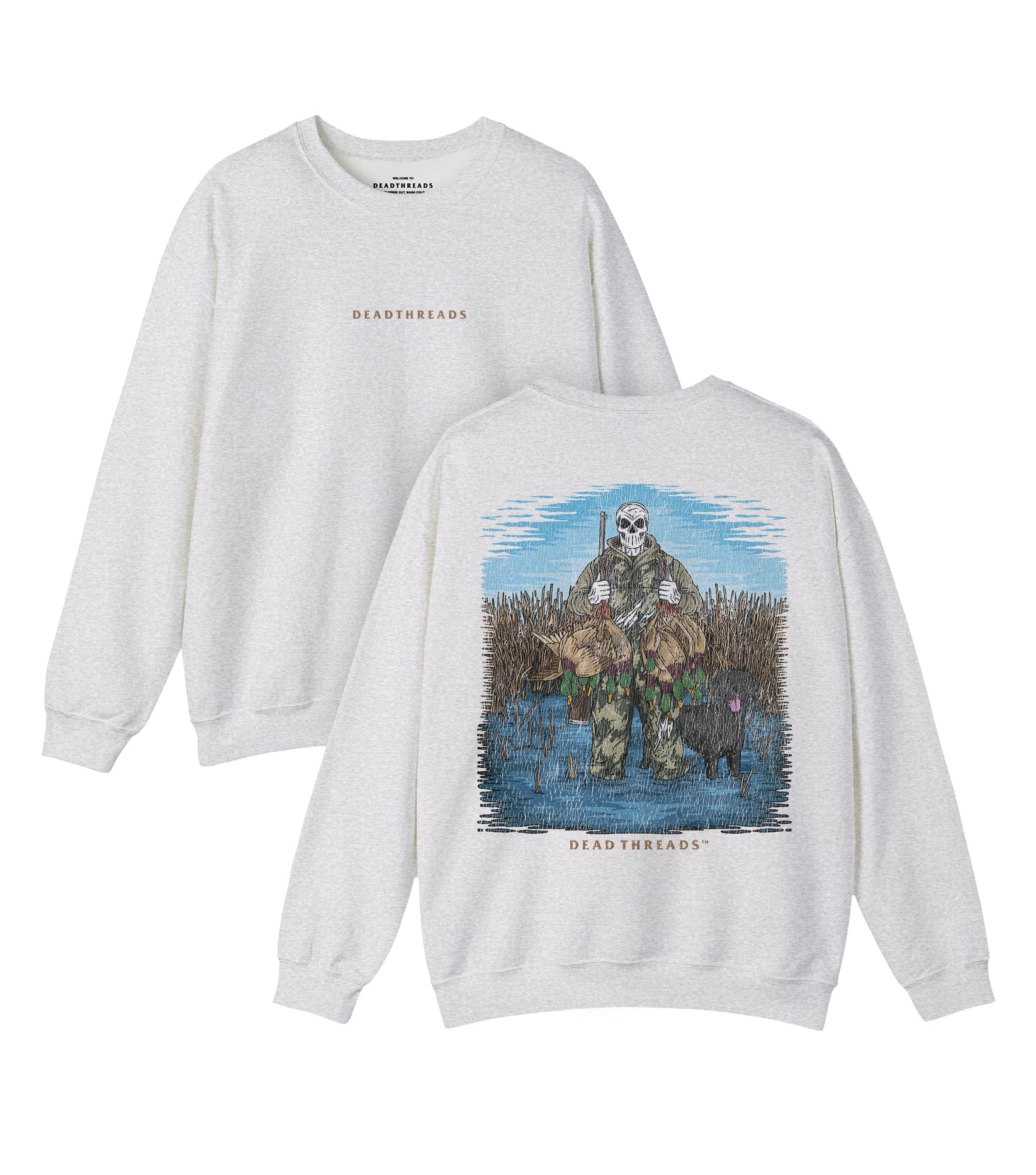DUCK HUNTIN’ BLACK LAB - “DT ESSENTIAL" CREWNECK SWEATSHIRT – Sweatshirt – Dead Threads Apparel