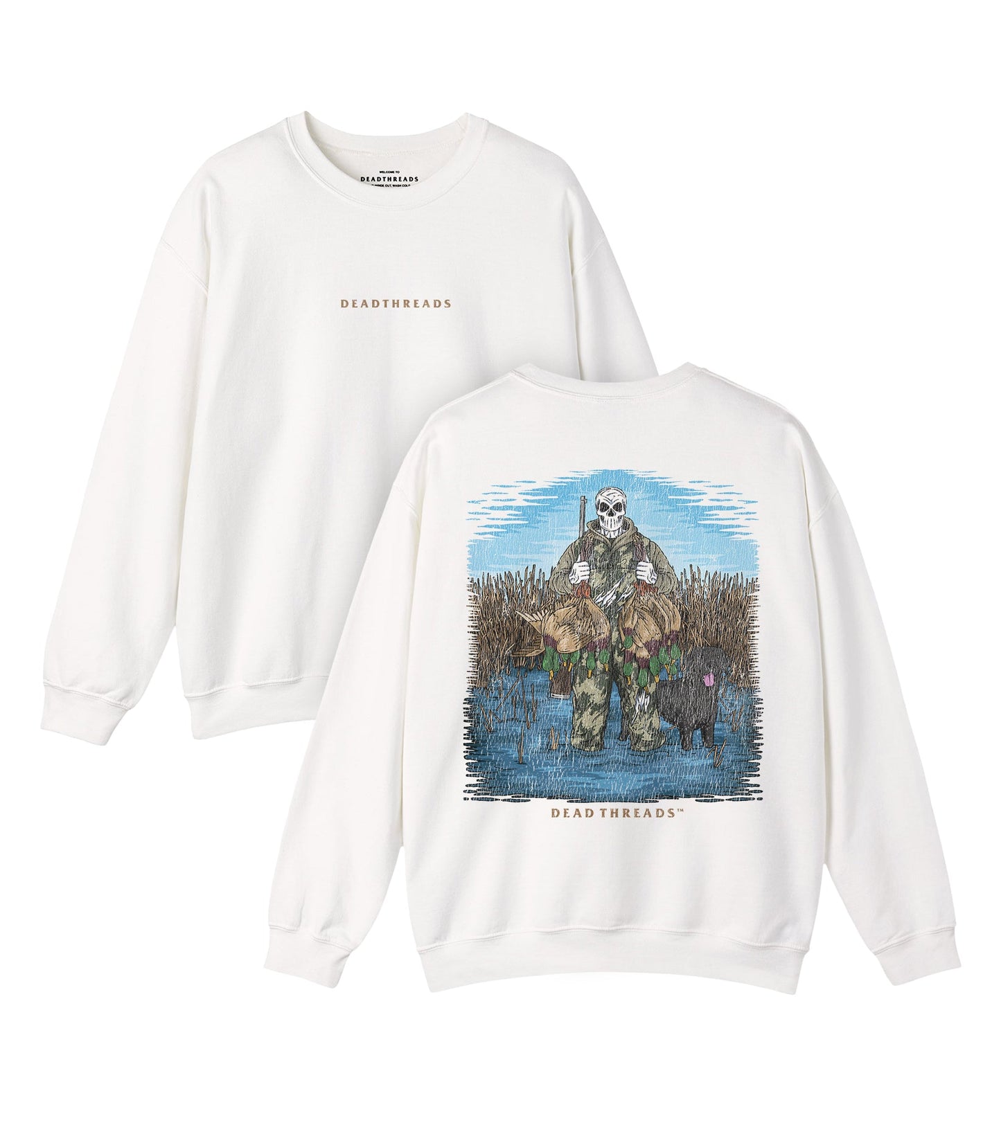 DUCK HUNTIN’ BLACK LAB - “DT ESSENTIAL" CREWNECK SWEATSHIRT – Sweatshirt – Dead Threads Apparel