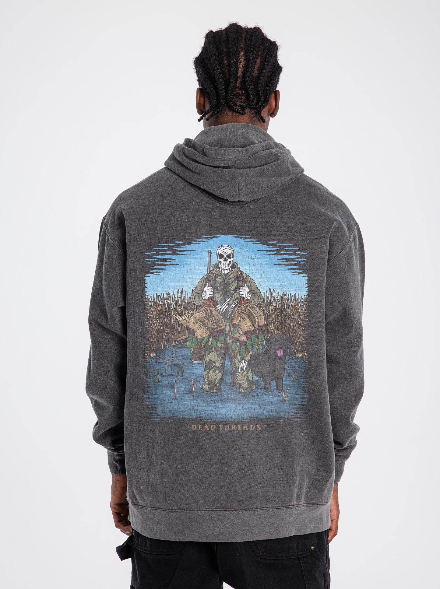 DUCK HUNTIN’ BLACK LAB - “DT ESSENTIAL" HOODIE – Hoodie – Dead Threads Apparel