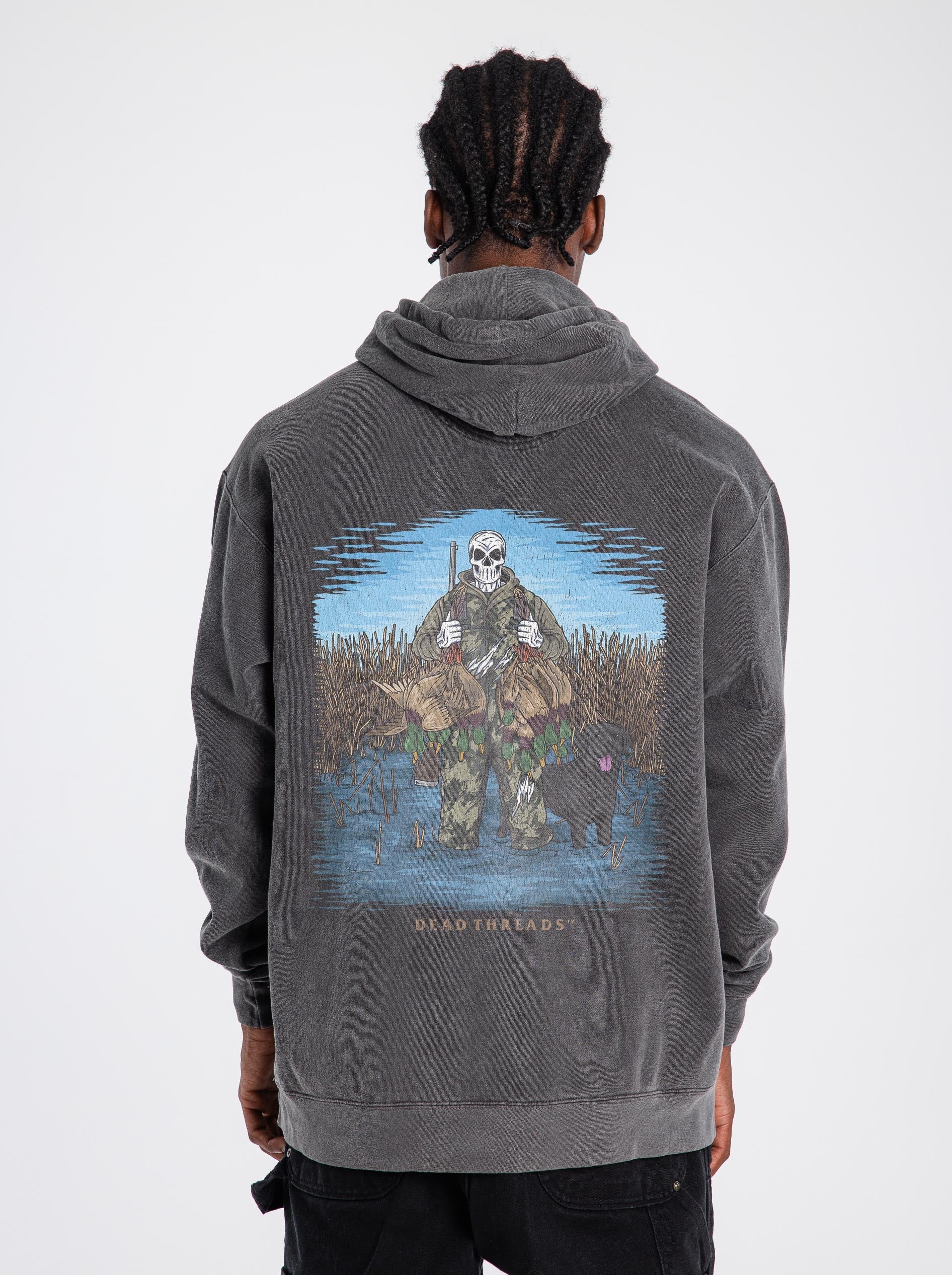DUCK HUNTIN’ BLACK LAB - “DT ESSENTIAL" HOODIE – Hoodie – Dead Threads Apparel
