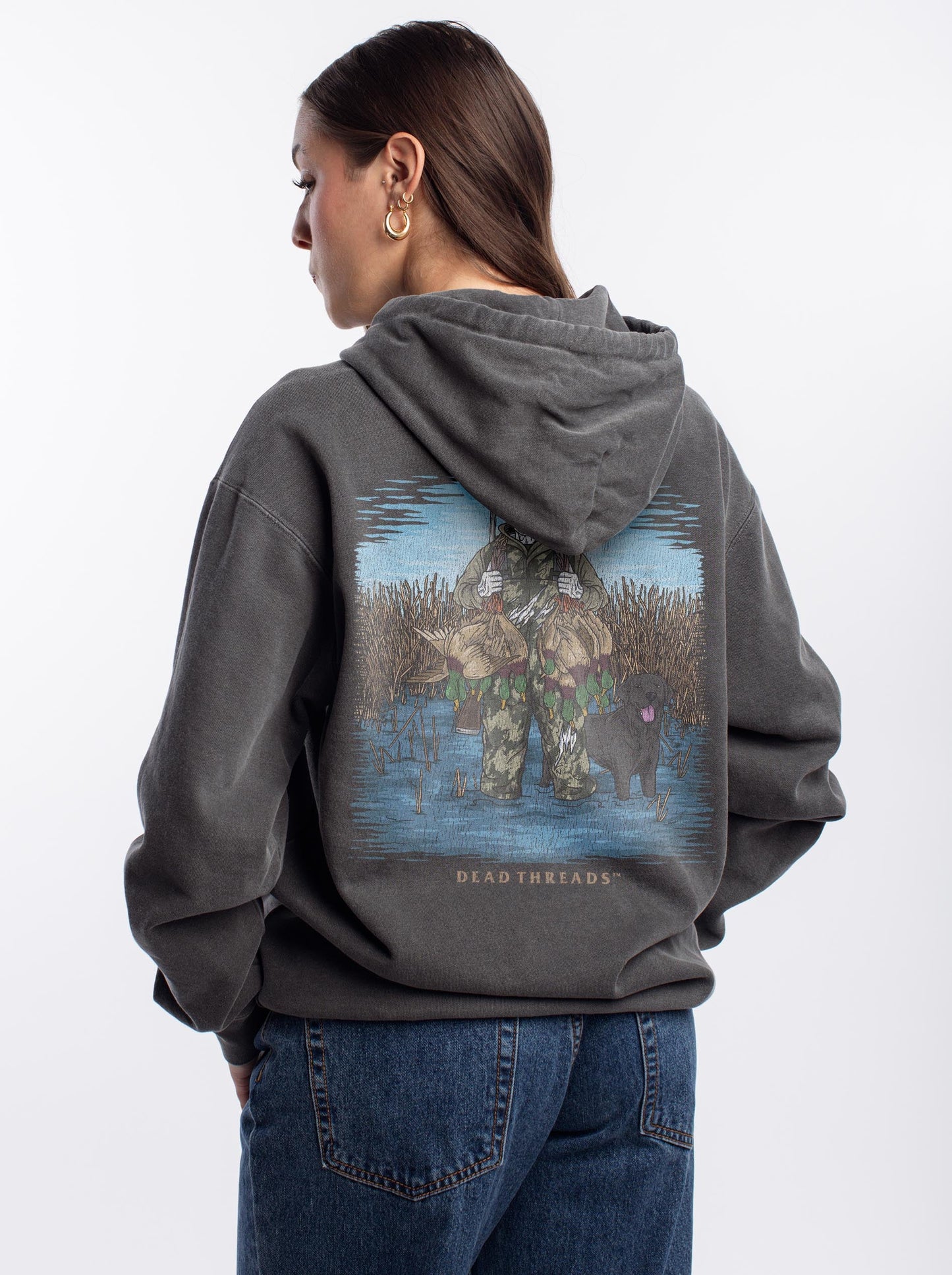 DUCK HUNTIN’ BLACK LAB - “DT ESSENTIAL" HOODIE – Hoodie – Dead Threads Apparel