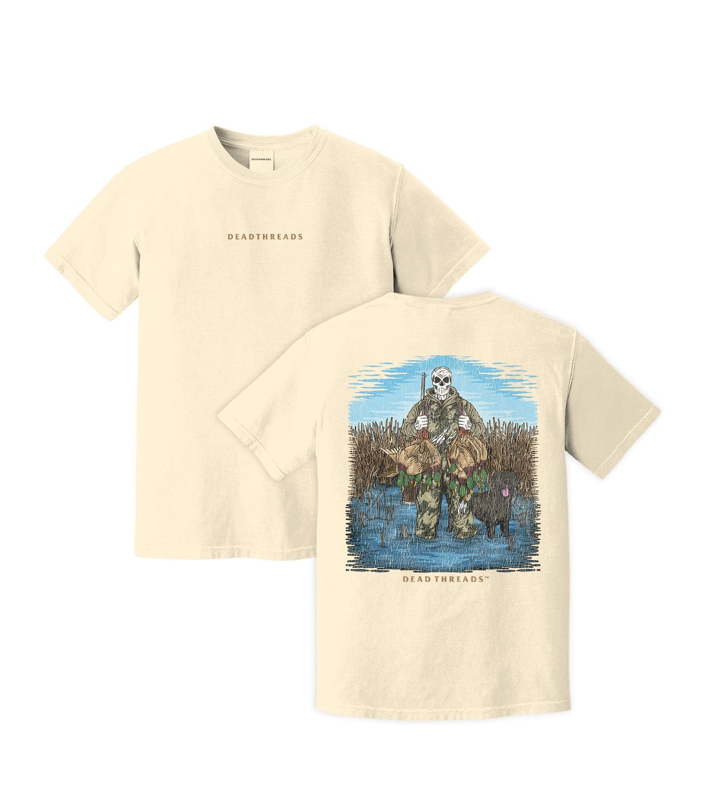 DUCK HUNTIN’ BLACK LAB - “DT ESSENTIAL" PREMIUM T - SHIRT – T-Shirt – Dead Threads Apparel