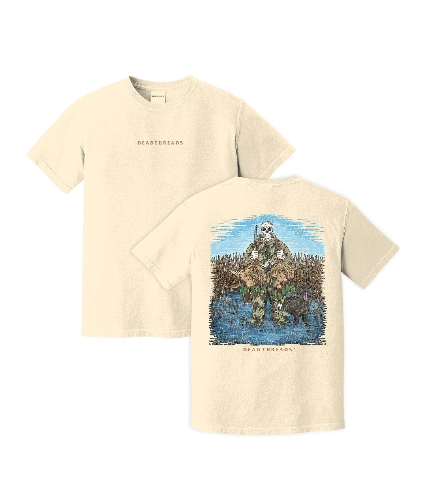 DUCK HUNTIN’ BLACK LAB - “DT ESSENTIAL" PREMIUM T - SHIRT – T-Shirt – Dead Threads Apparel