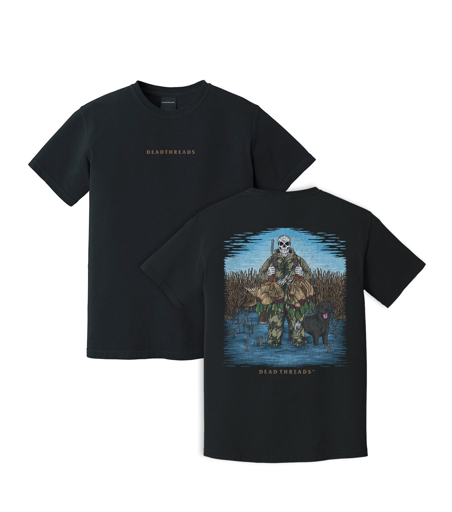 DUCK HUNTIN’ BLACK LAB - “DT ESSENTIAL" PREMIUM T - SHIRT – T-Shirt – Dead Threads Apparel