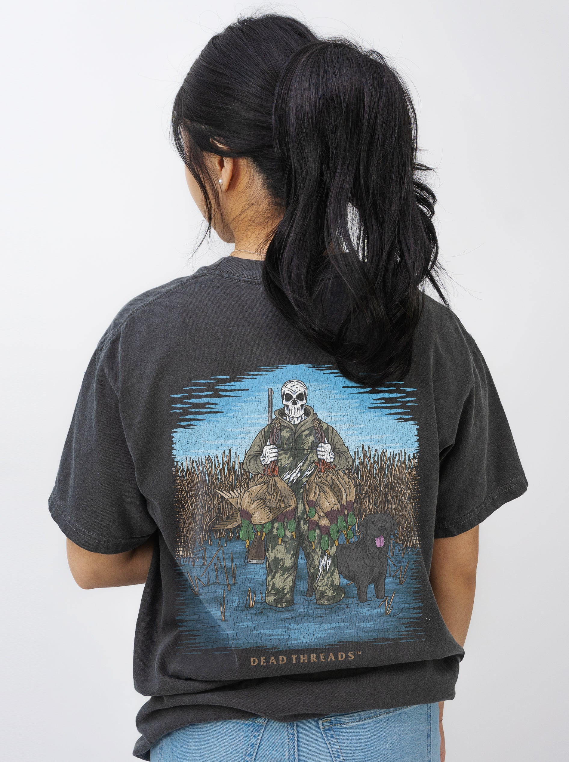 DUCK HUNTIN’ BLACK LAB - “DT ESSENTIAL" PREMIUM T - SHIRT – T-Shirt – Dead Threads Apparel