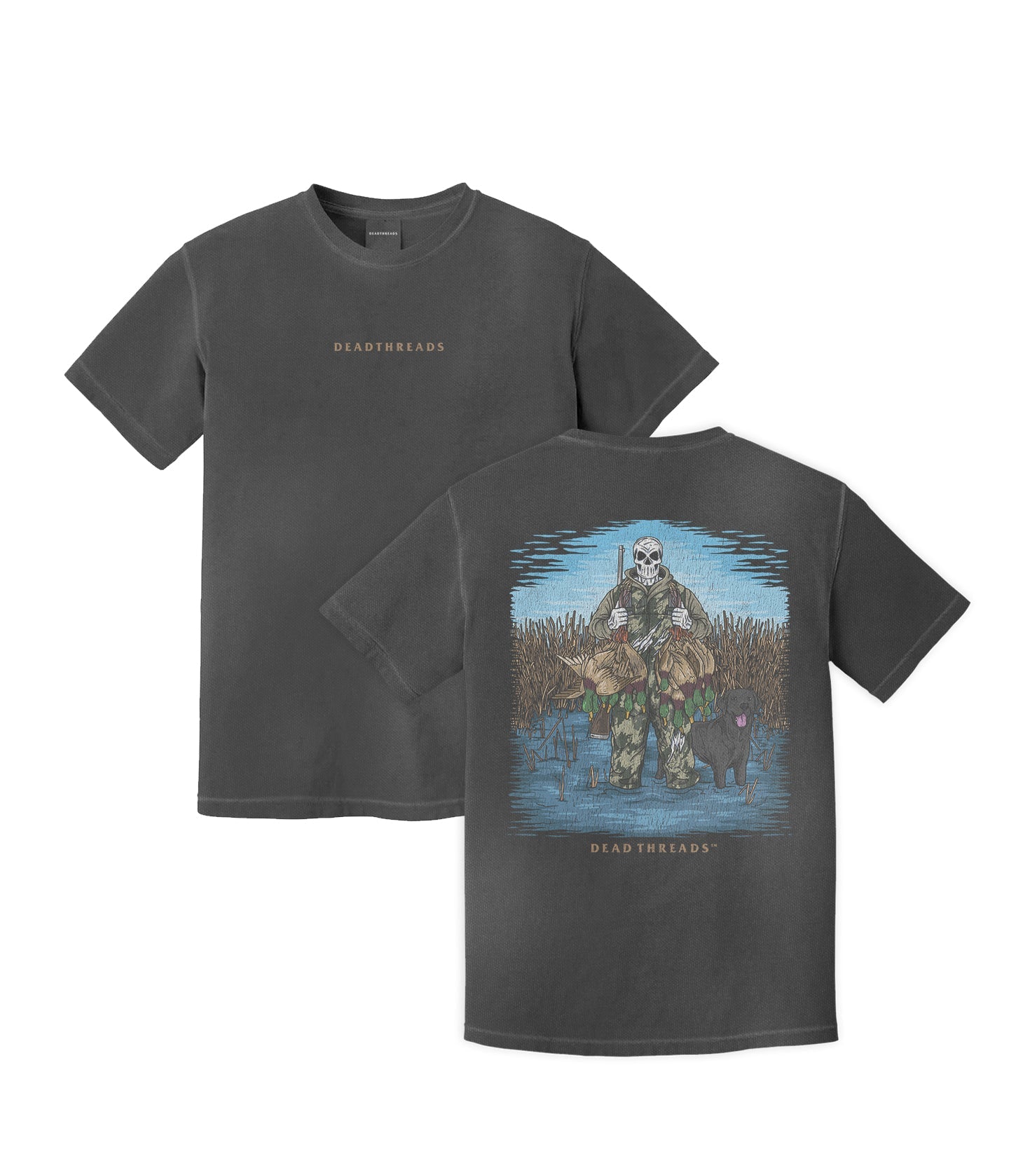 DUCK HUNTIN’ BLACK LAB - “DT ESSENTIAL" PREMIUM T - SHIRT – T-Shirt – Dead Threads Apparel