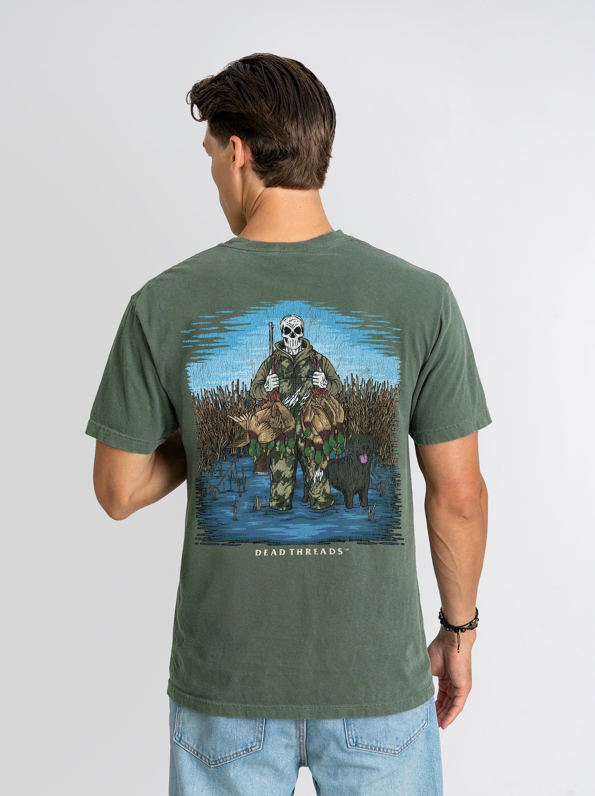 DUCK HUNTIN’ BLACK LAB - “DT ESSENTIAL" PREMIUM T - SHIRT – T-Shirt – Dead Threads Apparel