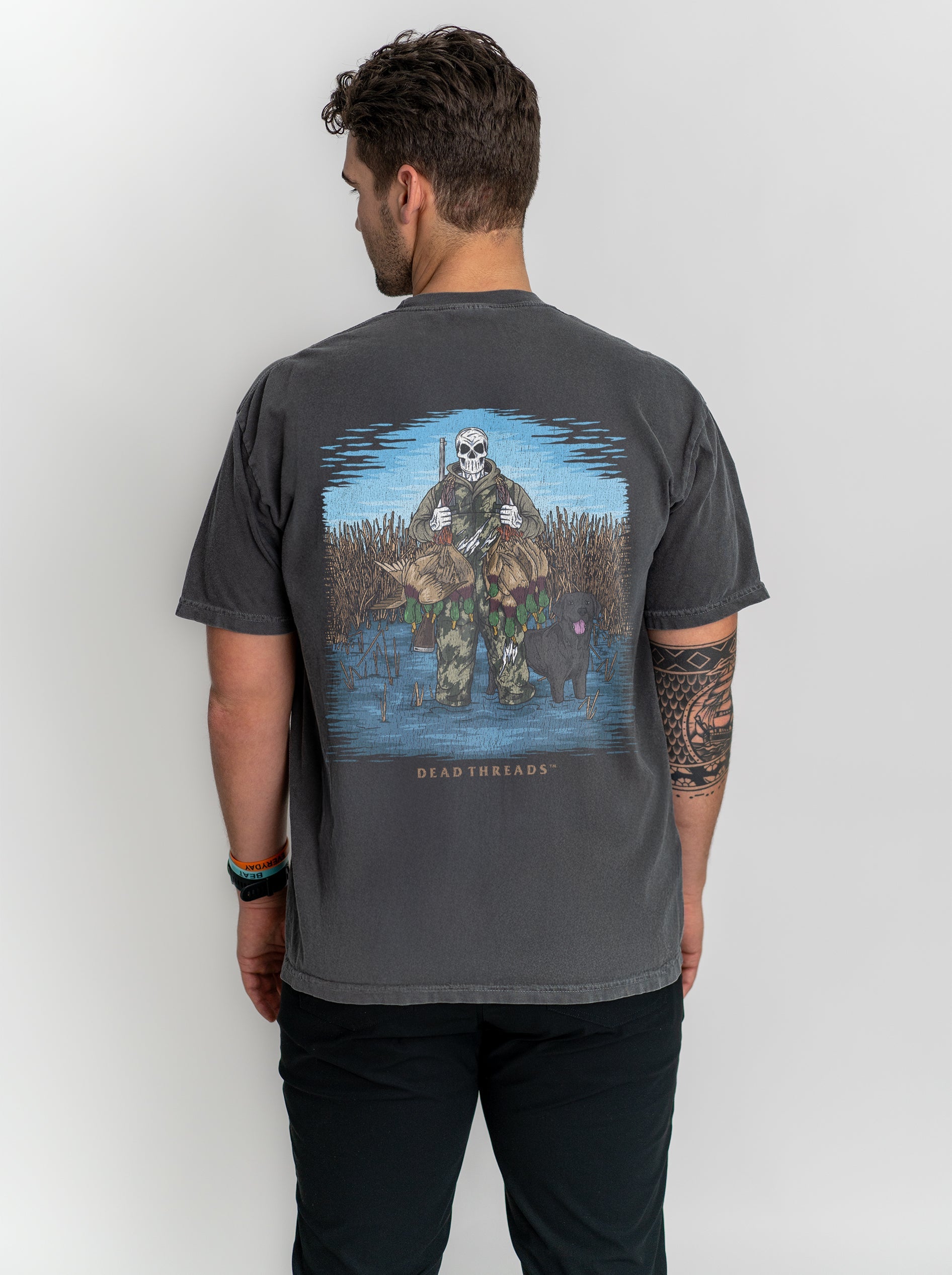 DUCK HUNTIN’ BLACK LAB - “DT ESSENTIAL" PREMIUM T - SHIRT – T-Shirt – Dead Threads Apparel
