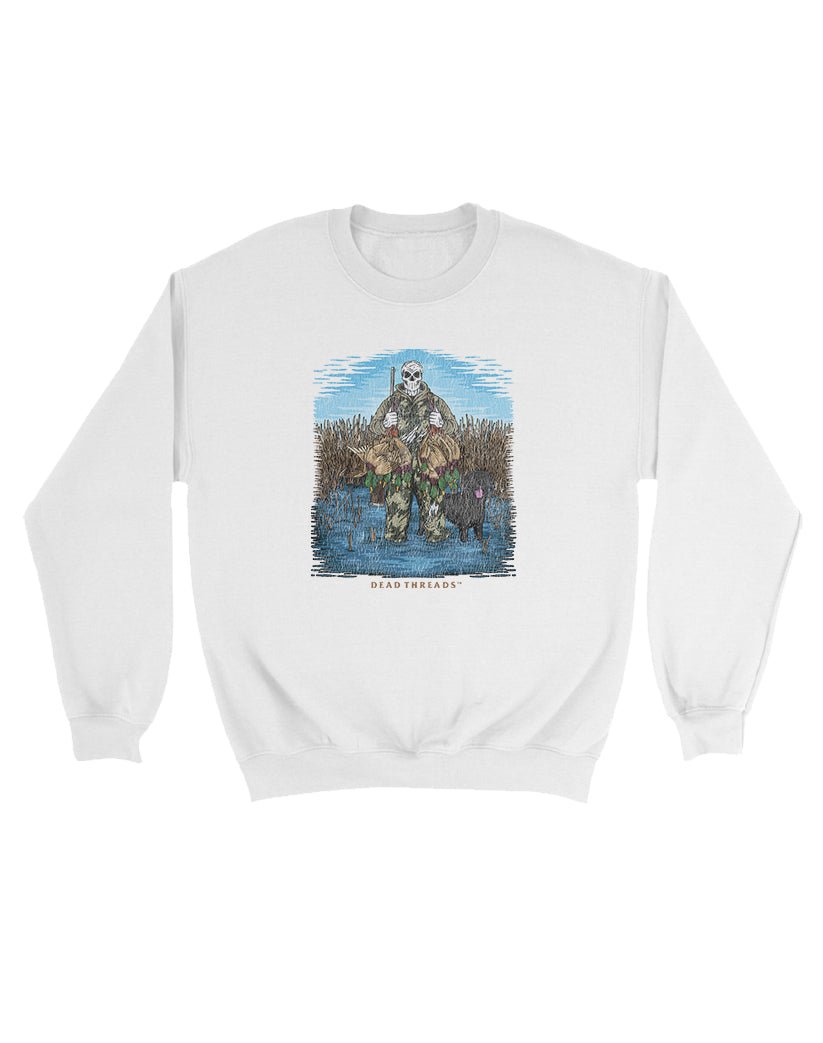 DUCK HUNTIN’ BLACK LAB KIDS CREWNECK SWEATSHIRT – Kids clothes – Dead Threads Apparel