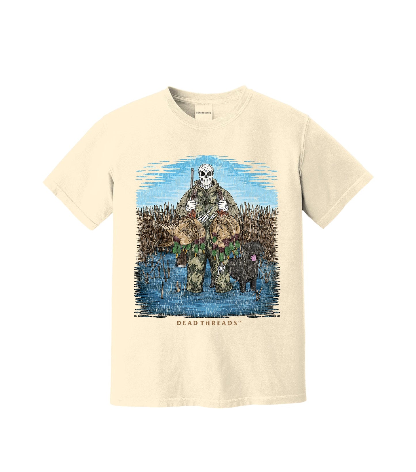 DUCK HUNTIN’ BLACK LAB – T-Shirt – Dead Threads Apparel