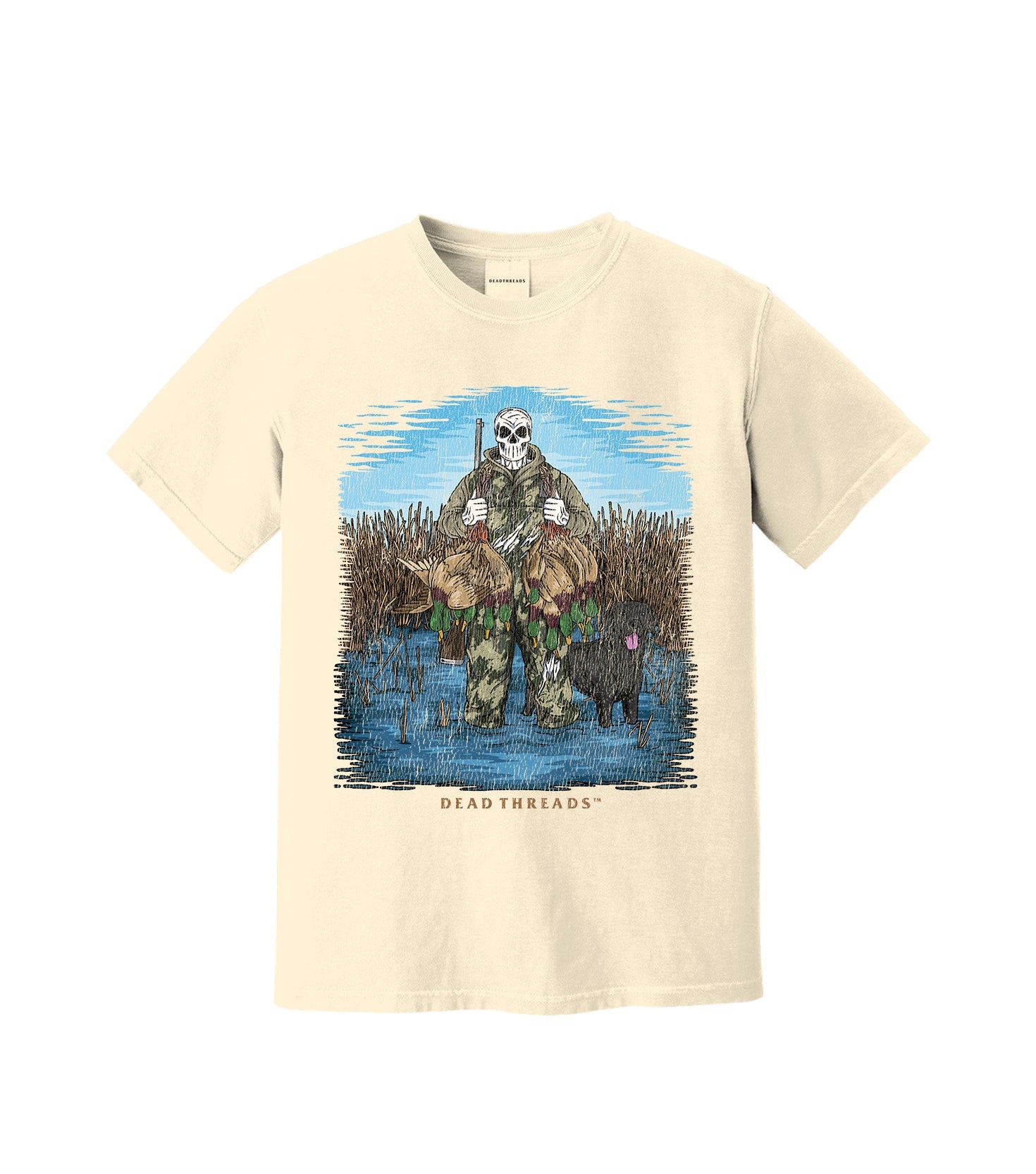 DUCK HUNTIN’ BLACK LAB – T-Shirt – Dead Threads Apparel