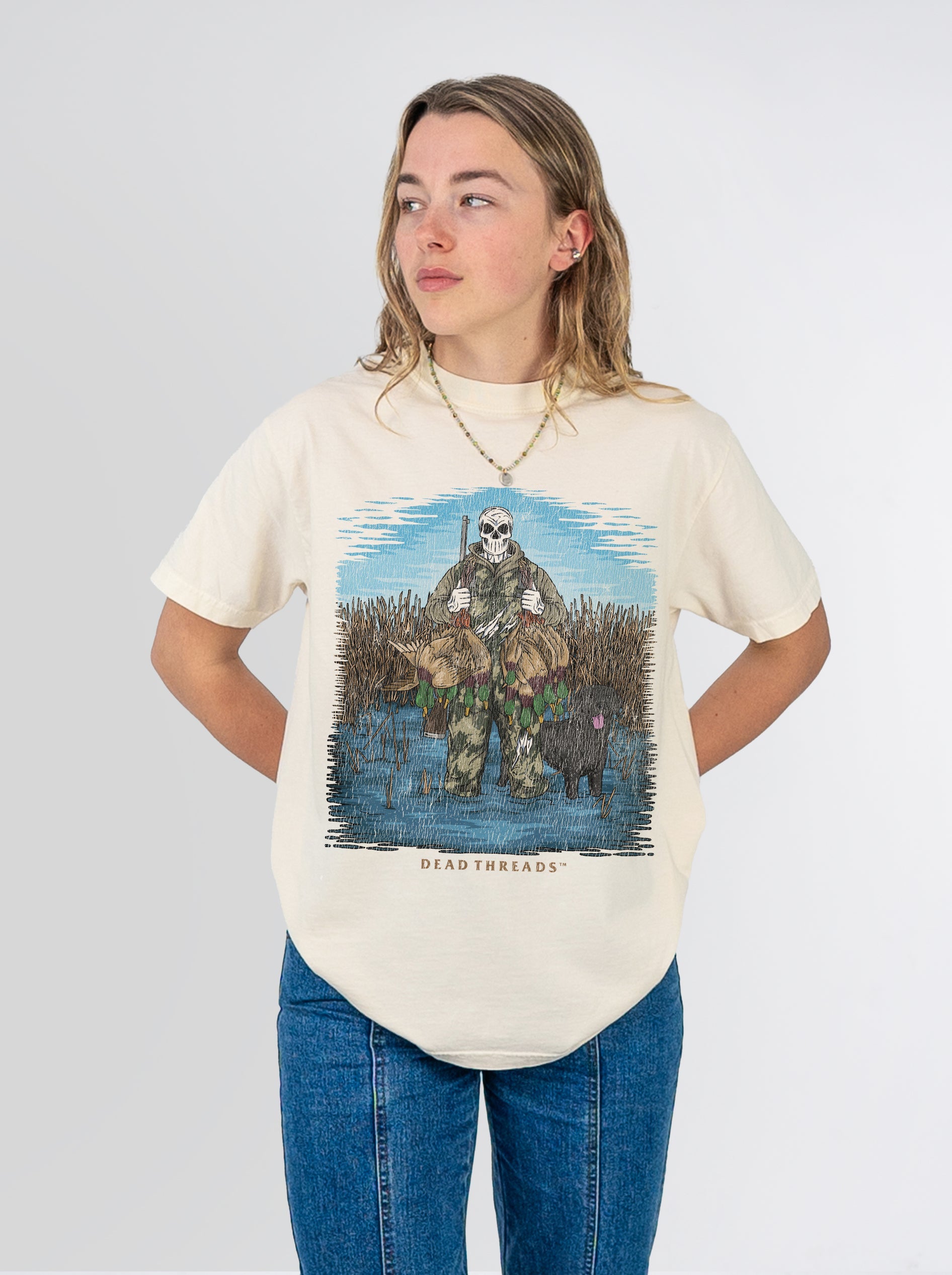 DUCK HUNTIN’ BLACK LAB – T-Shirt – Dead Threads Apparel