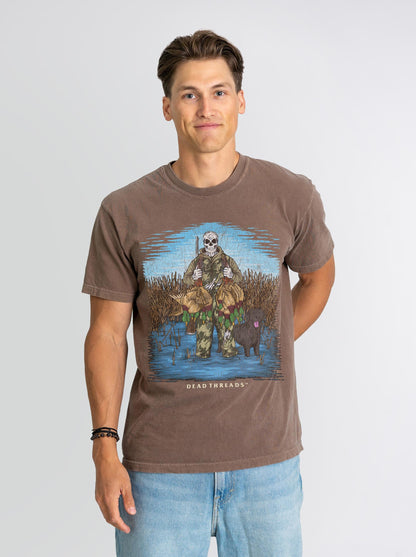 DUCK HUNTIN’ BLACK LAB – T-Shirt – Dead Threads Apparel