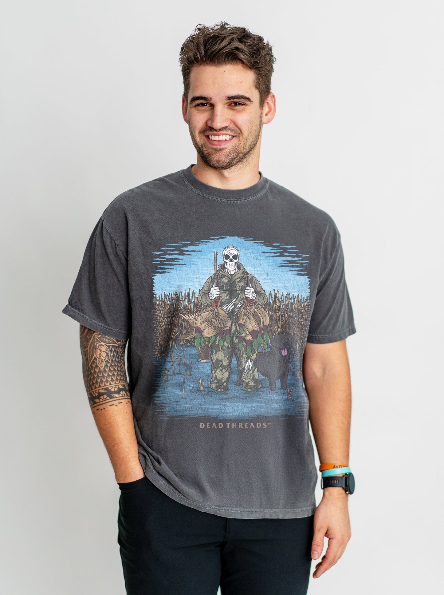 DUCK HUNTIN’ BLACK LAB – T-Shirt – Dead Threads Apparel