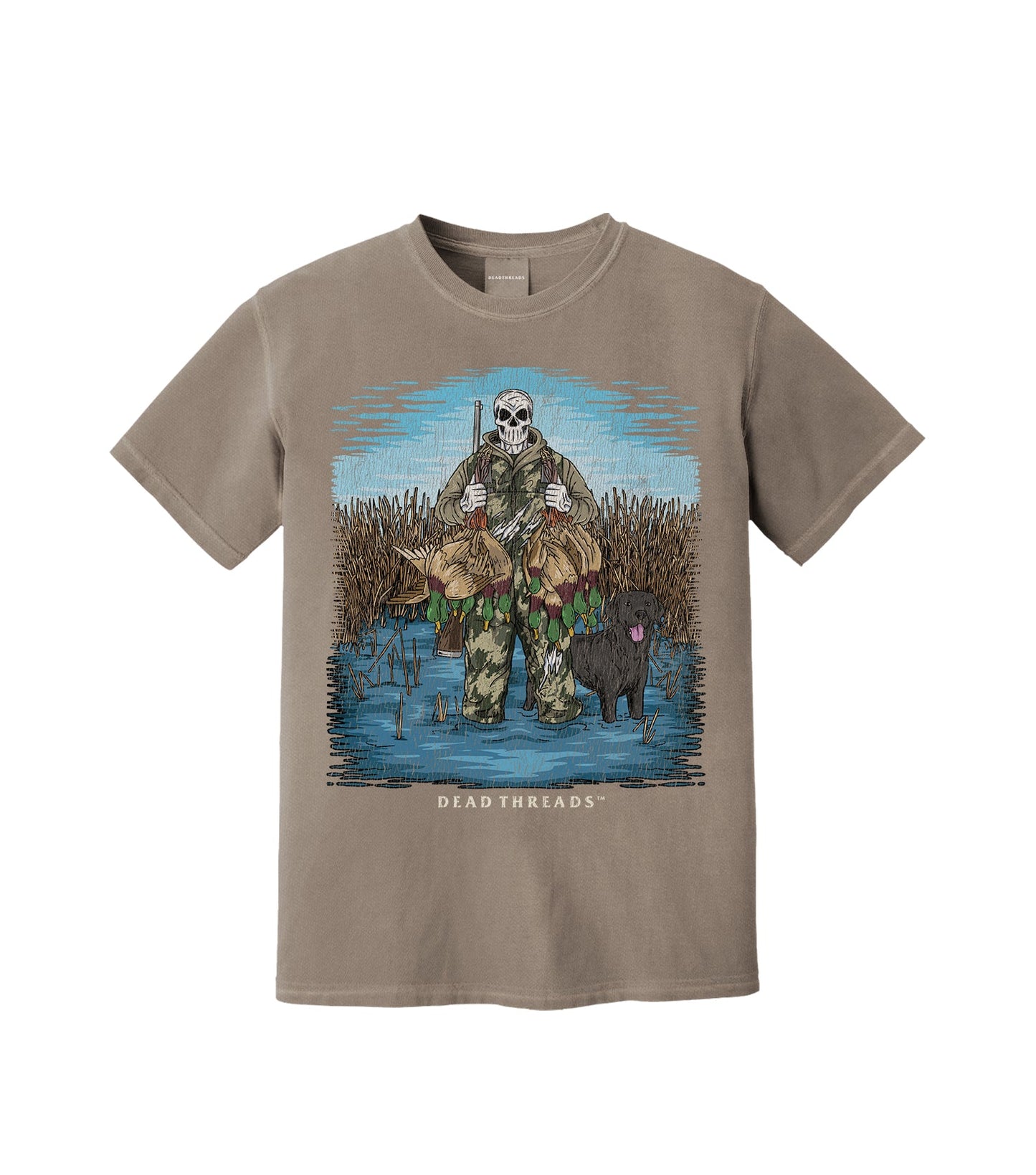 DUCK HUNTIN’ BLACK LAB – T-Shirt – Dead Threads Apparel