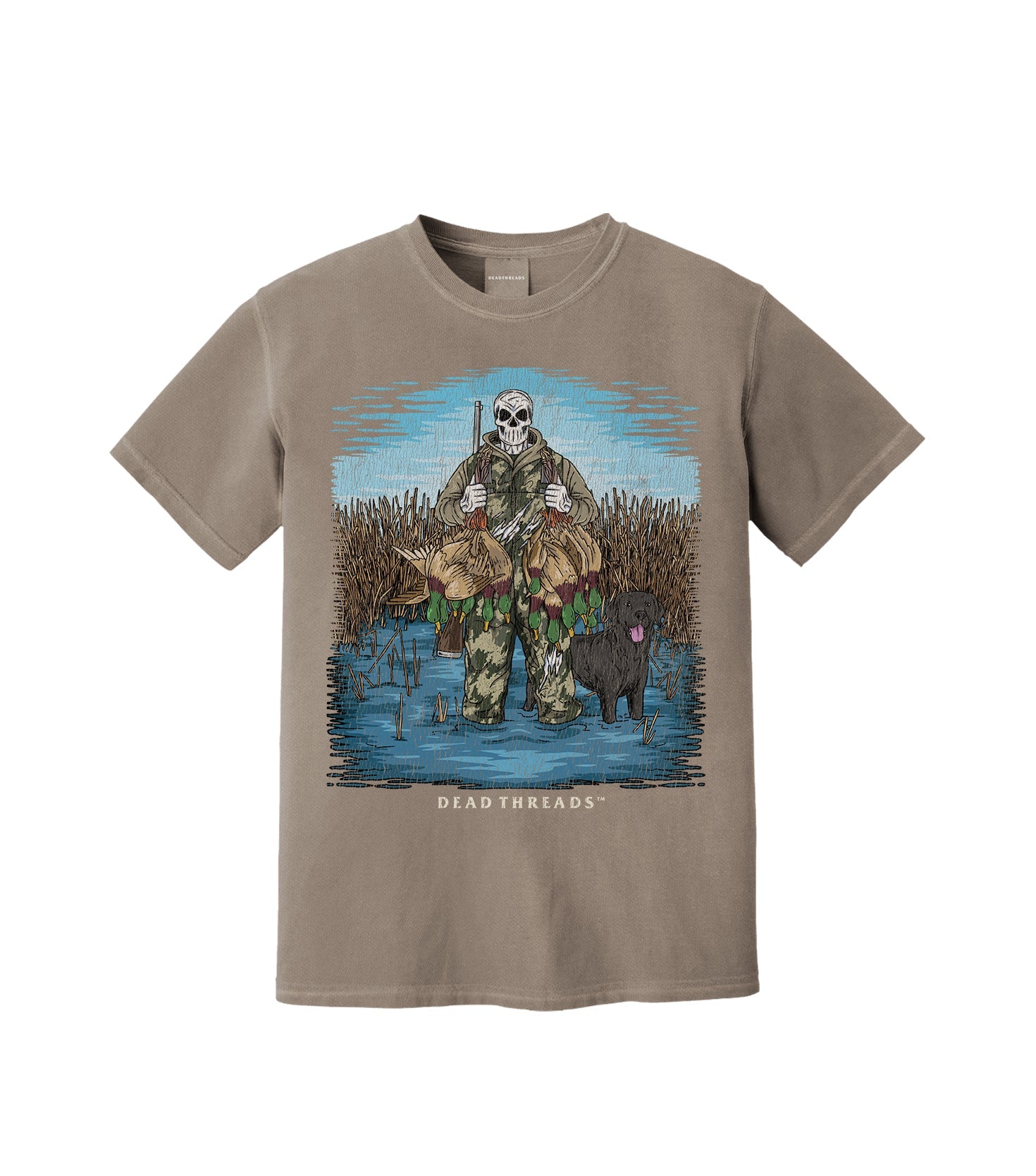 DUCK HUNTIN’ BLACK LAB – T-Shirt – Dead Threads Apparel