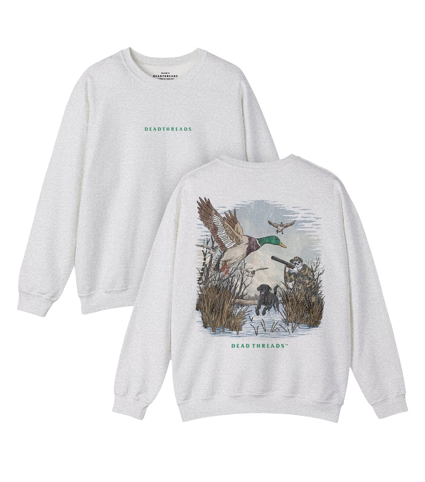 DUCK HUNTIN’ v2 - “DT ESSENTIAL" CREWNECK SWEATSHIRT – Sweatshirt – Dead Threads Apparel