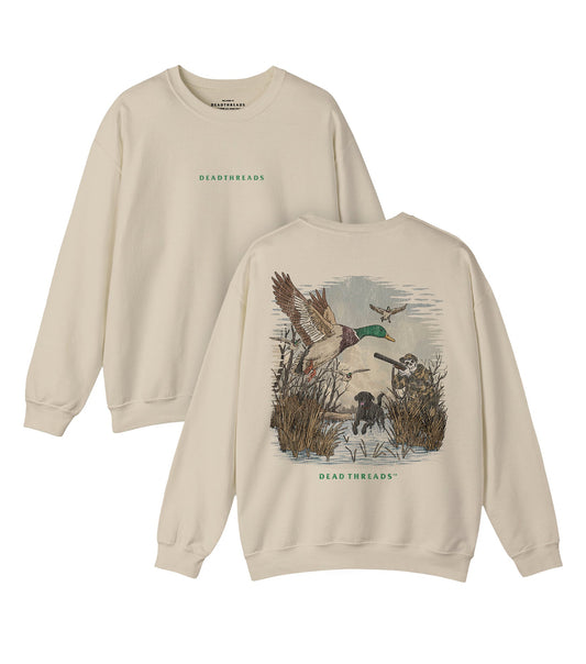 DUCK HUNTIN’ v2 - “DT ESSENTIAL" CREWNECK SWEATSHIRT – Sweatshirt – Dead Threads Apparel