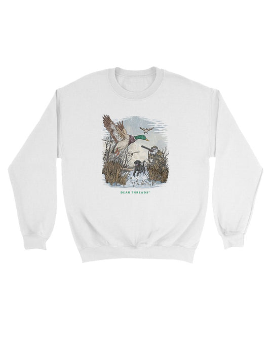 DUCK HUNTIN’ v2 KIDS CREWNECK SWEATSHIRT – Kids clothes – Dead Threads Apparel