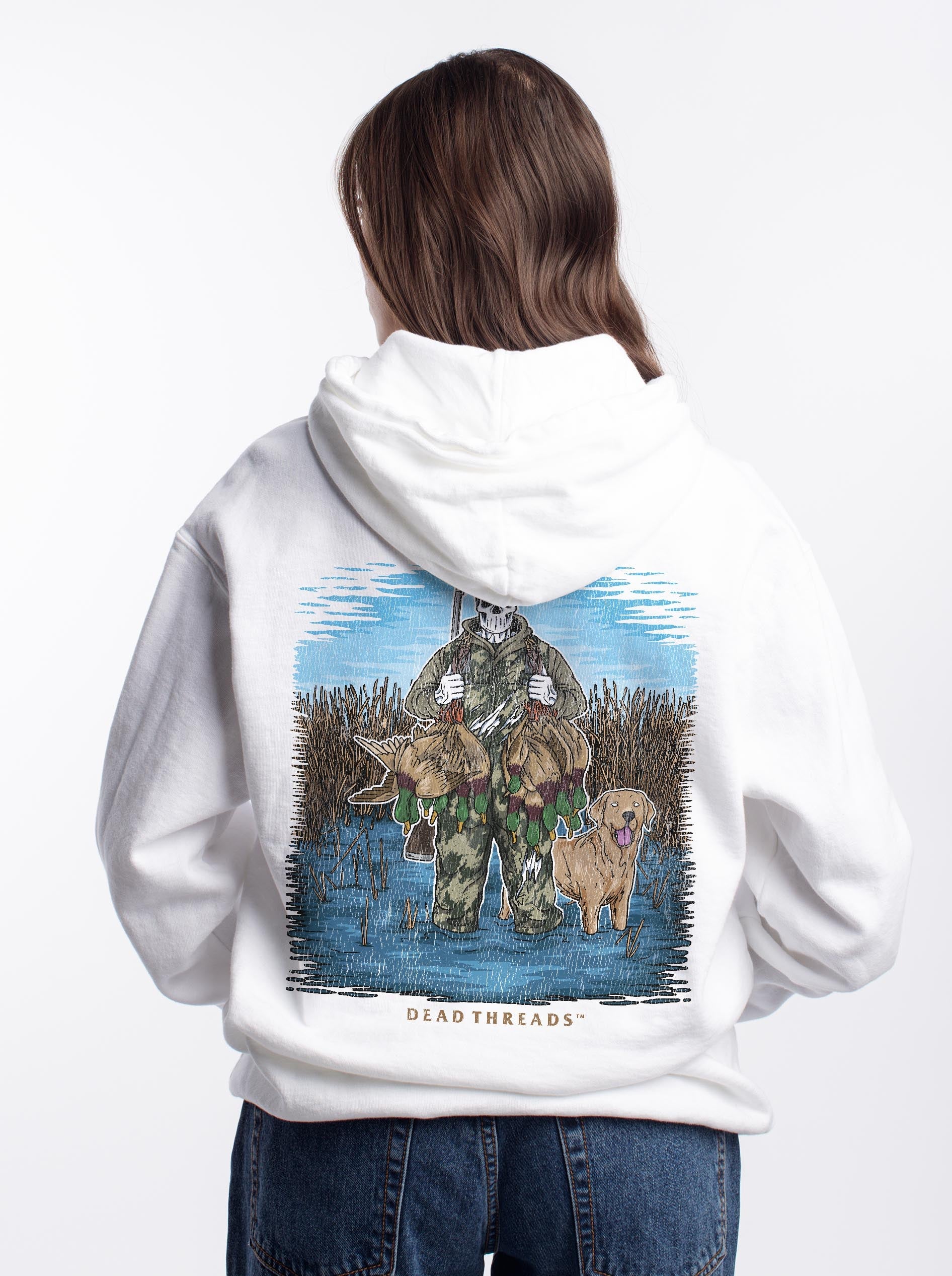 DUCK HUNTIN’ YELLOW LAB - “DT ESSENTIAL" HOODIE – Hoodie – Dead Threads Apparel