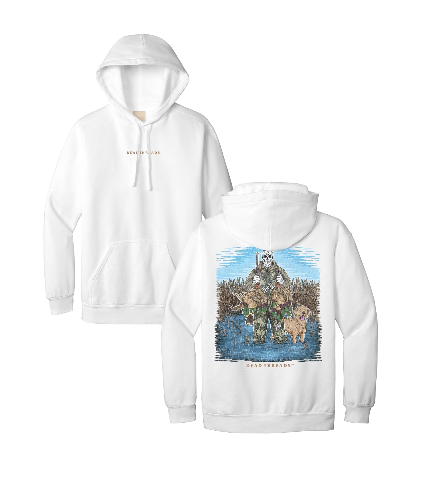 DUCK HUNTIN’ YELLOW LAB - “DT ESSENTIAL" HOODIE – Hoodie – Dead Threads Apparel