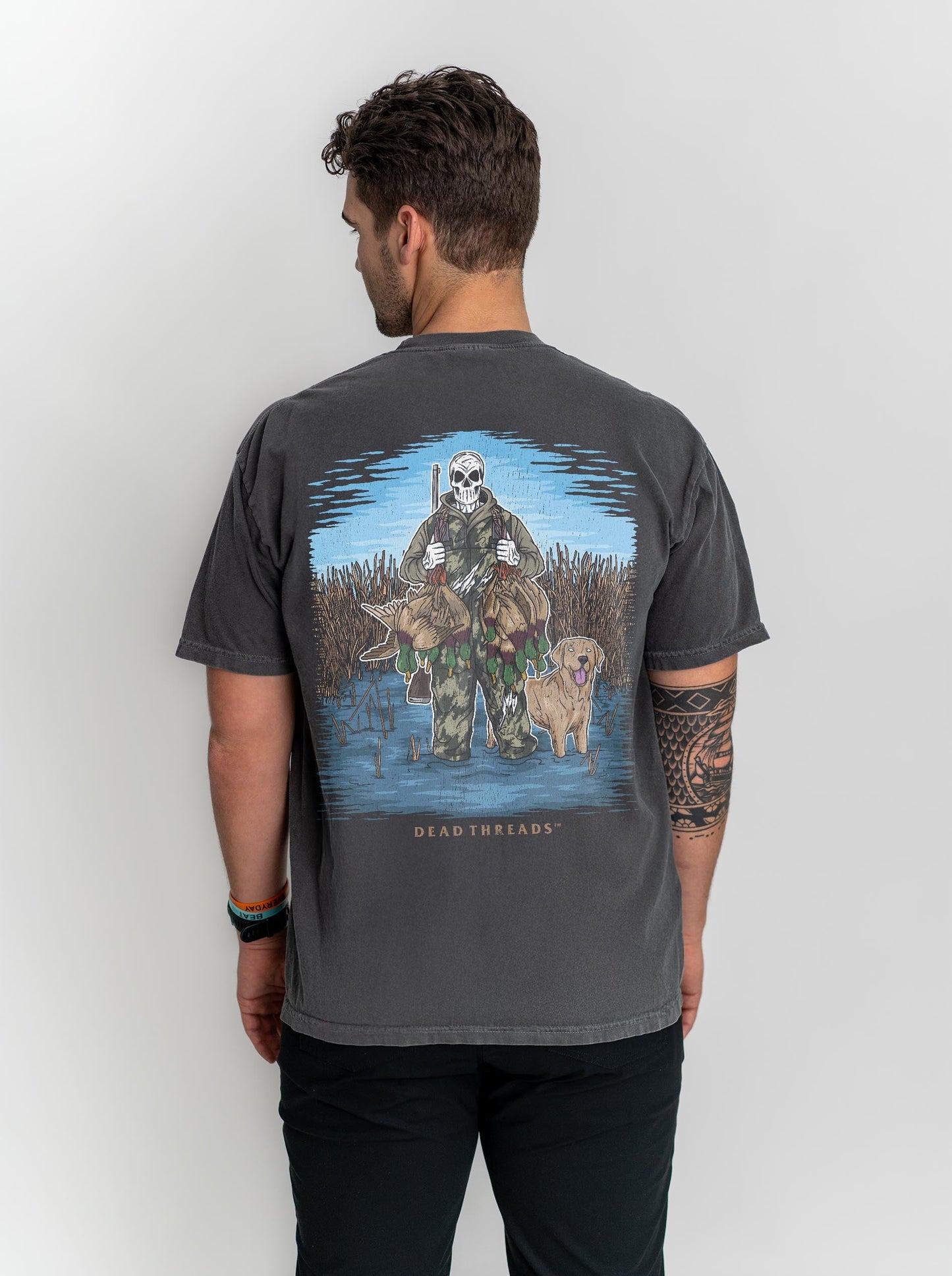 DUCK HUNTIN’ YELLOW LAB - “DT ESSENTIAL" PREMIUM T - SHIRT – T-Shirt – Dead Threads Apparel