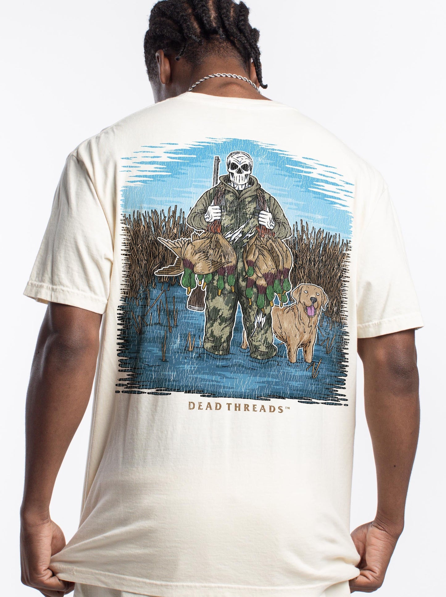 DUCK HUNTIN’ YELLOW LAB - “DT ESSENTIAL" PREMIUM T - SHIRT – T-Shirt – Dead Threads Apparel