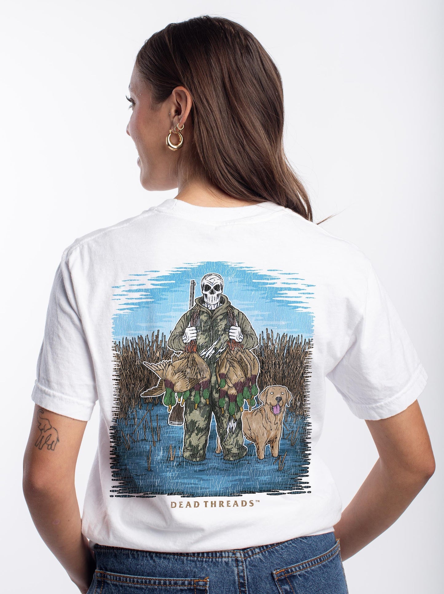 DUCK HUNTIN’ YELLOW LAB - “DT ESSENTIAL" PREMIUM T - SHIRT – T-Shirt – Dead Threads Apparel