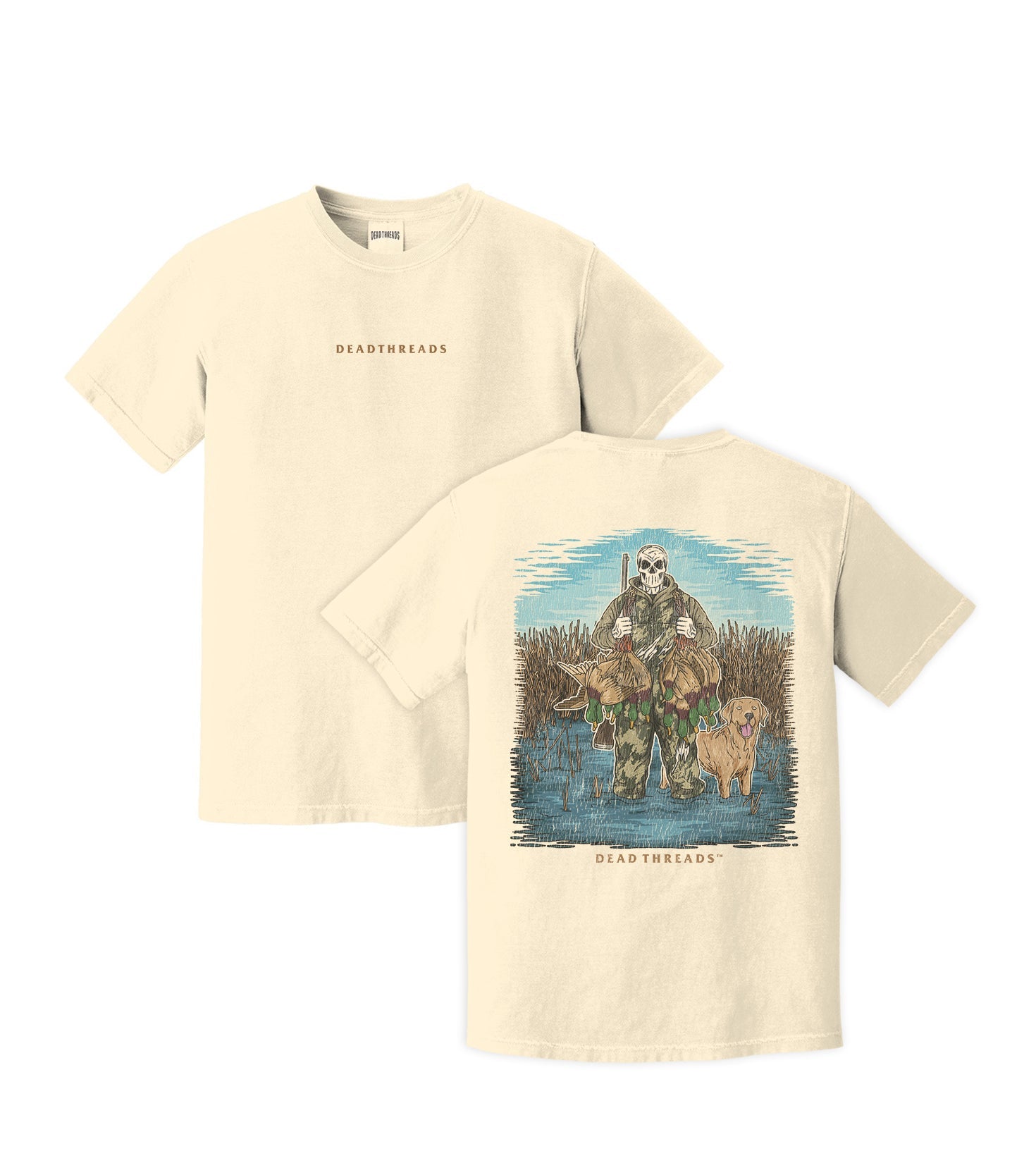 DUCK HUNTIN’ YELLOW LAB - “DT ESSENTIAL" PREMIUM T - SHIRT – T-Shirt – Dead Threads Apparel