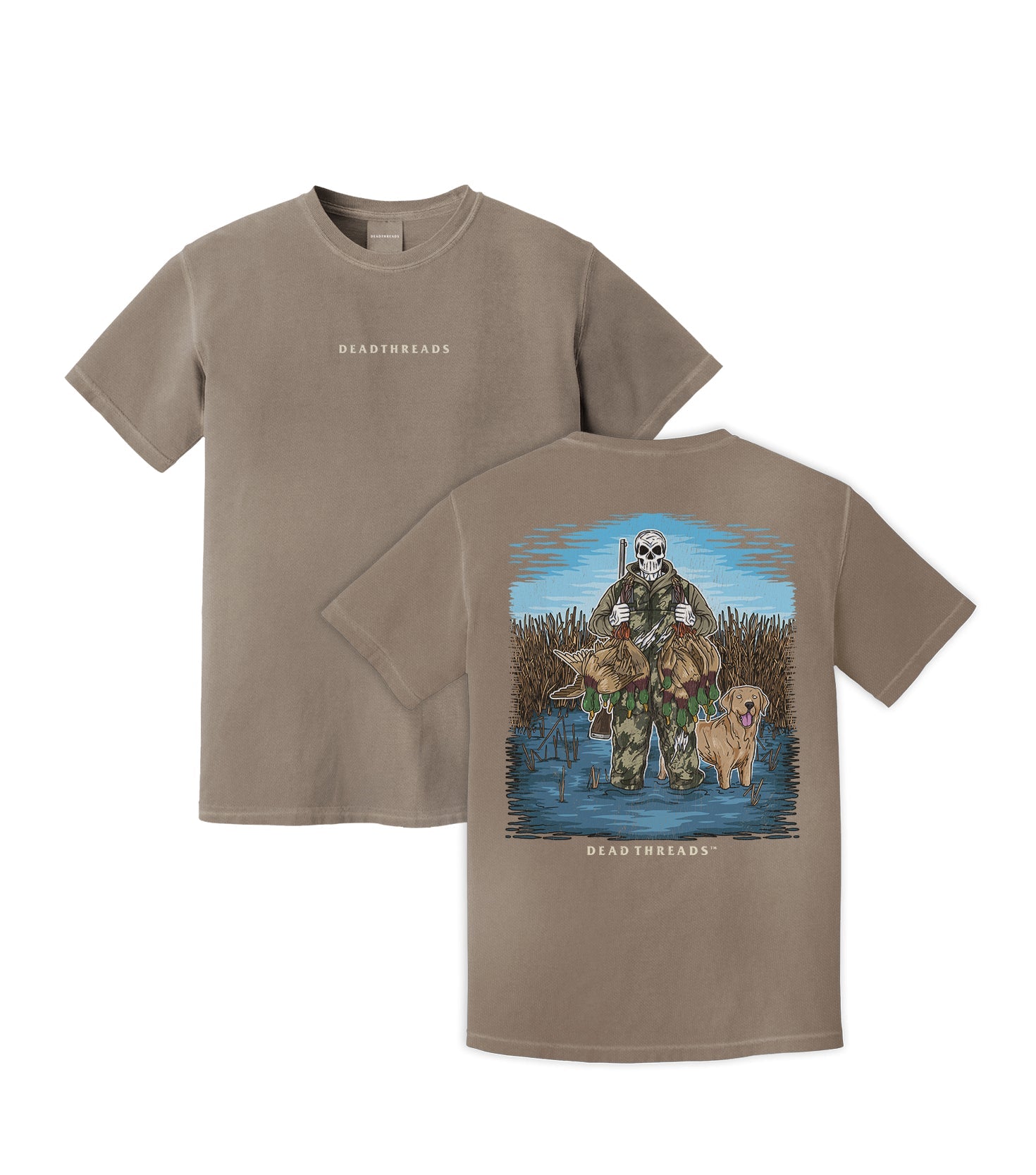 DUCK HUNTIN’ YELLOW LAB - “DT ESSENTIAL" PREMIUM T - SHIRT – T-Shirt – Dead Threads Apparel