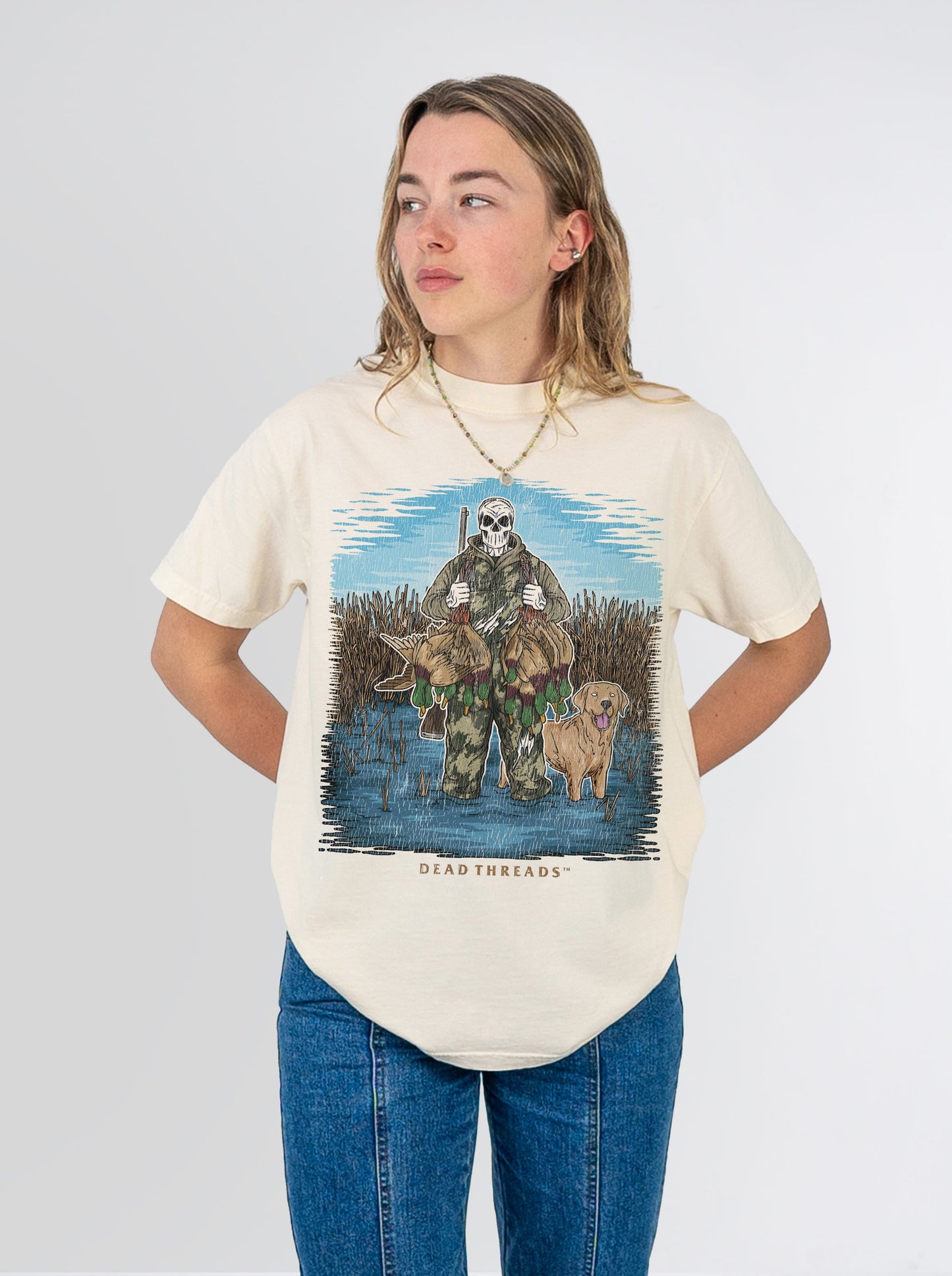 DUCK HUNTIN’ YELLOW LAB – T-Shirt – Dead Threads Apparel